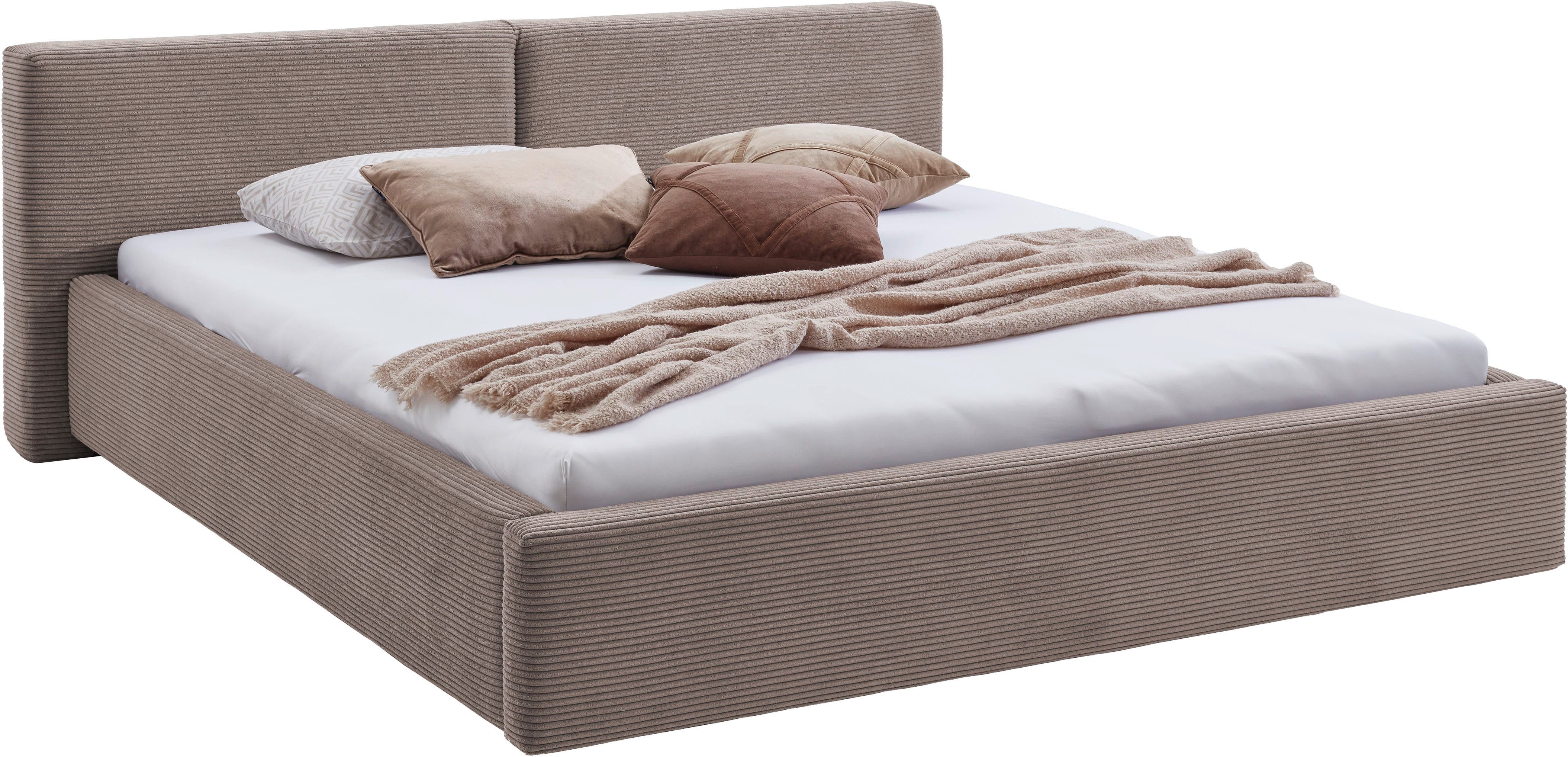 meise.möbel Gestoffeerd bed Cube optioneel met matras en bedlade
