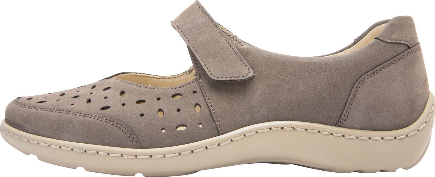 Waldläufer Ballerina's Henni Klittenbandschoen, comfortschoen met perforatie, H-breedte