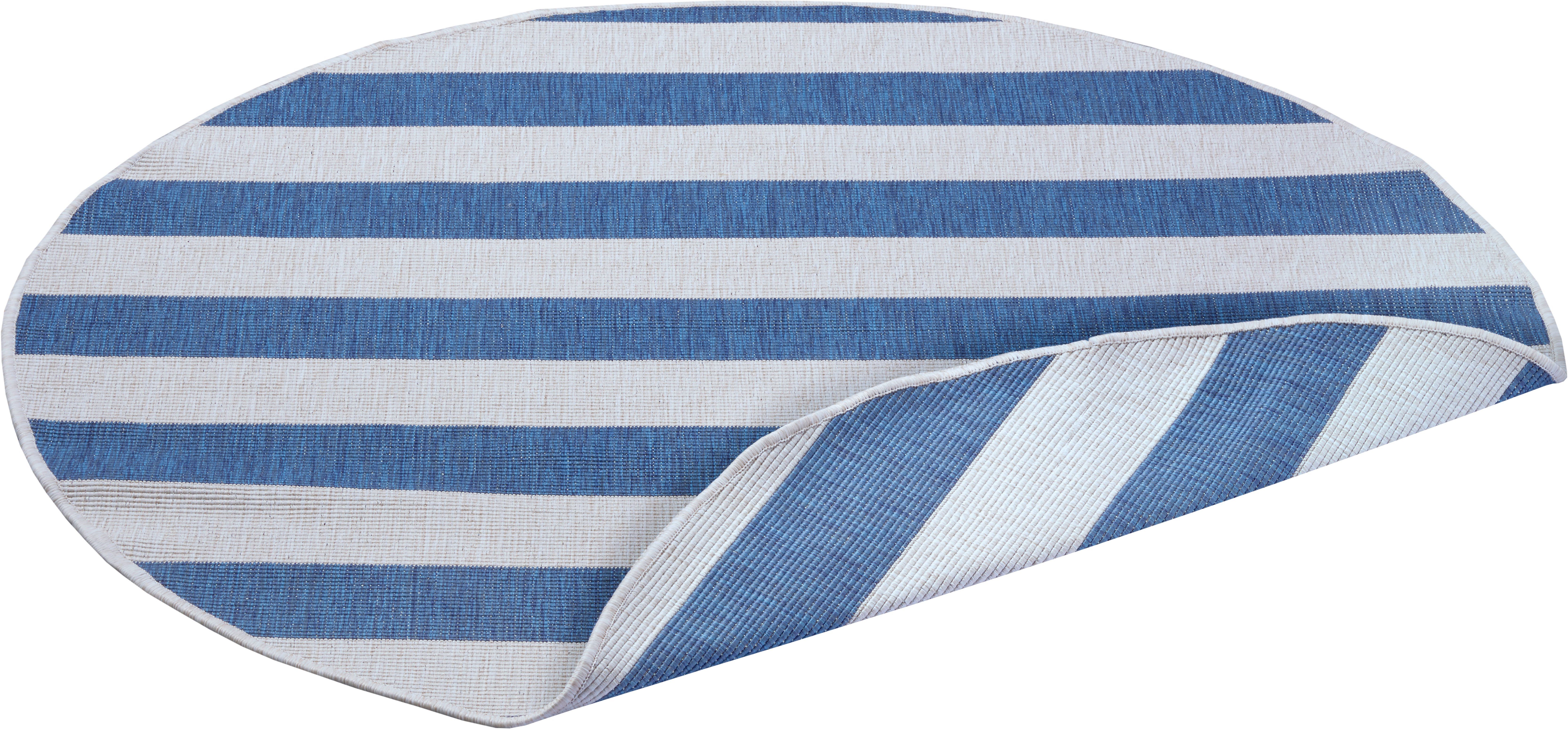 my home Vloerkleed Alan omkeerbaar tapijt Dubbelzijdig te gebruiken, strepen, Scandi, weerbestendig, voor binnen en buiten