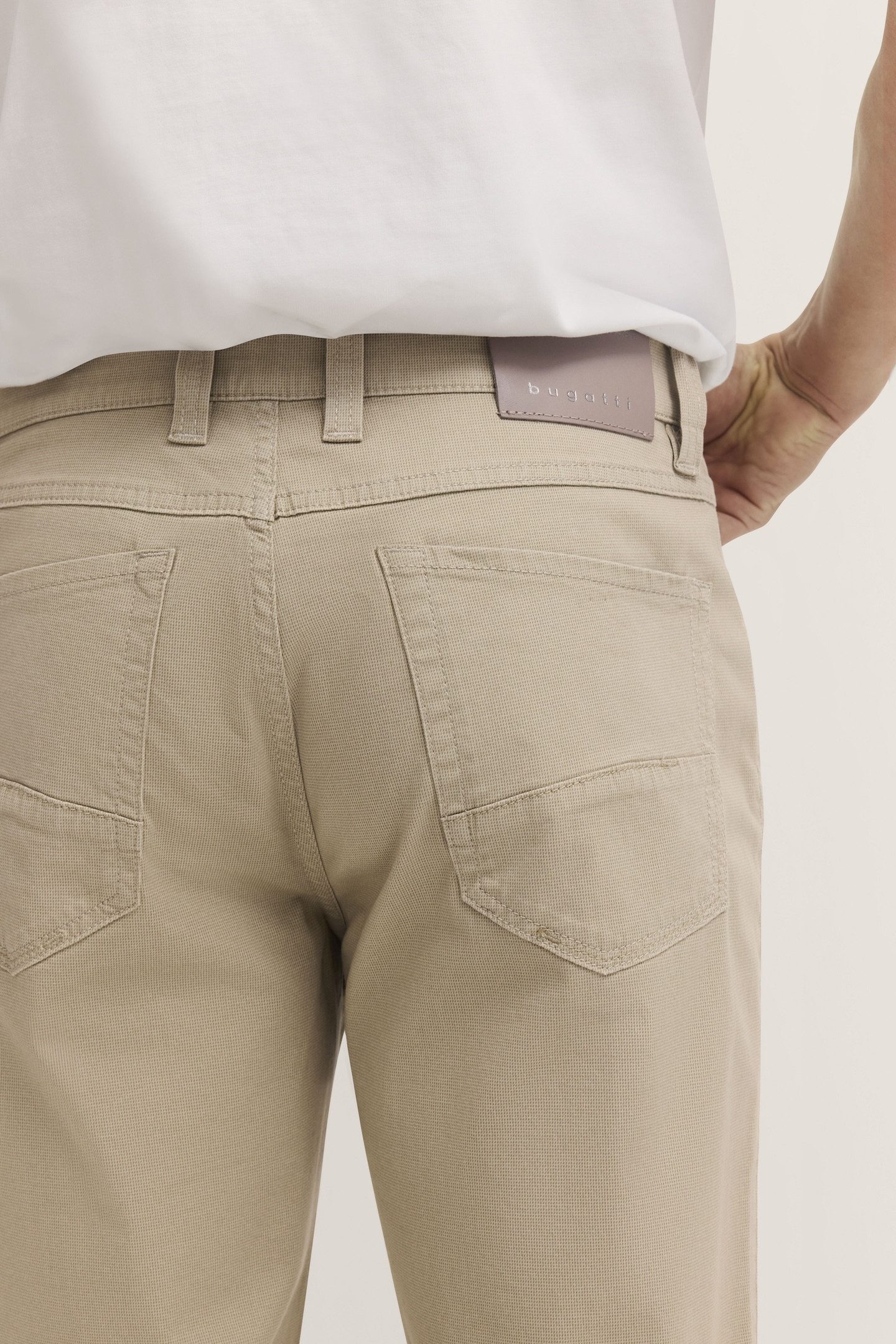 Bugatti Five-pocketsbroek met stretchfunctie