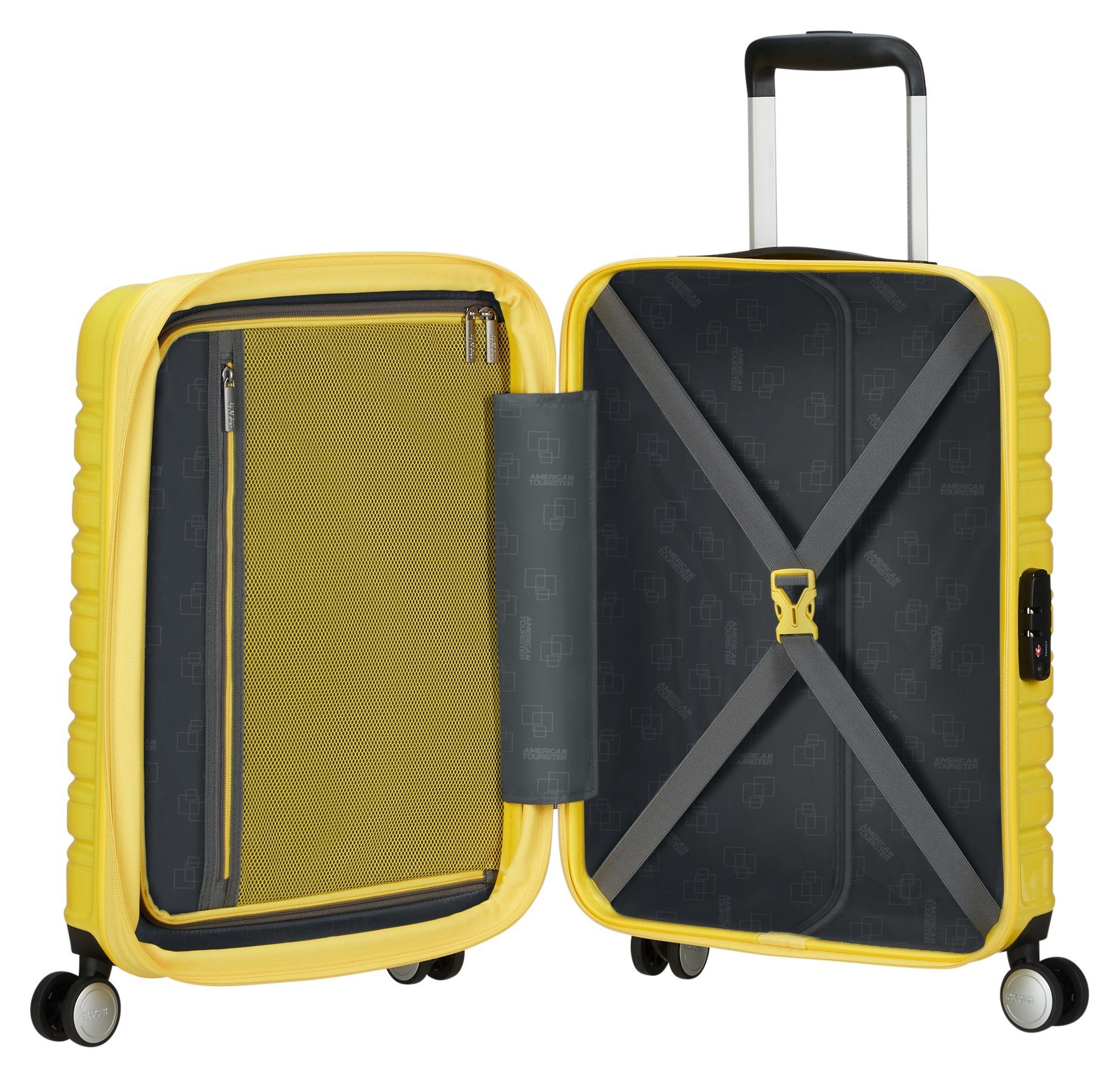 American Tourister Trolley (handbagage) FLASHLINE POP 55 Handbagage-koffer reiskoffer met TSA-cijferslot