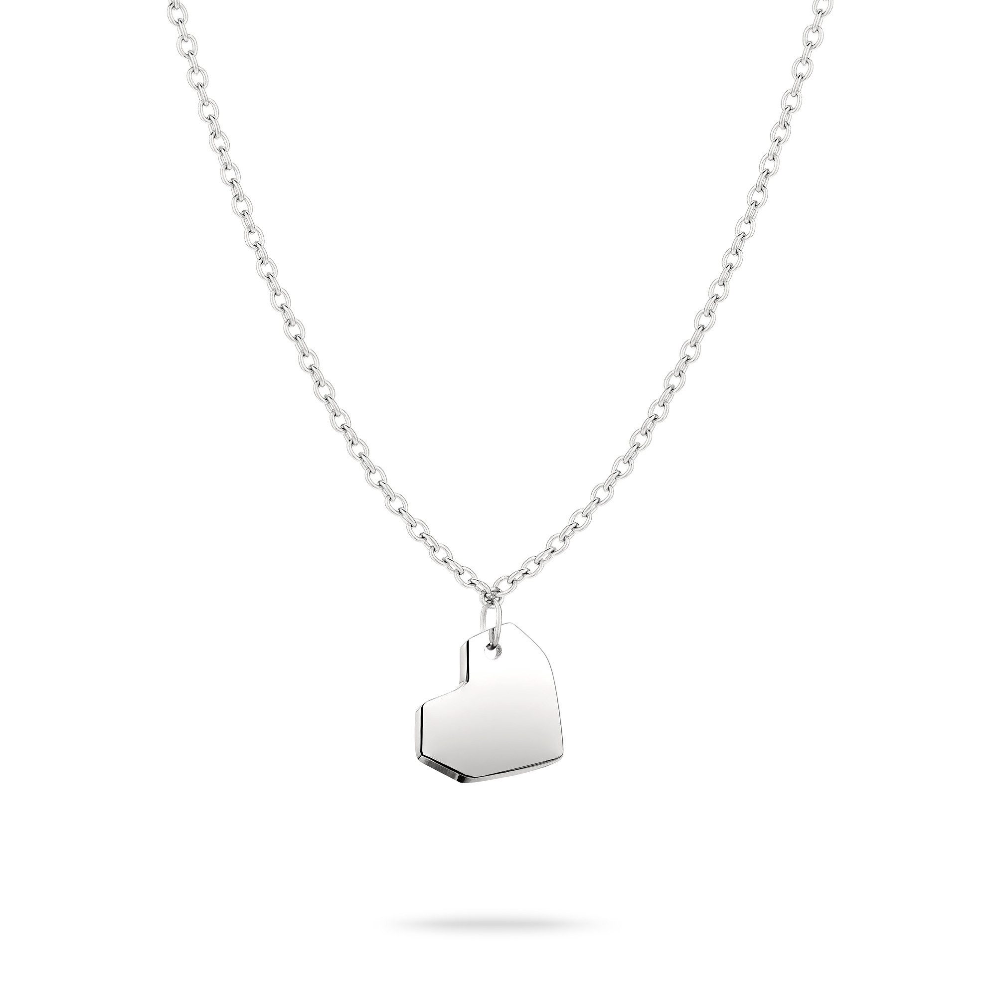 Liebeskind Berlin Ketting met hanger Sieraden RVS Urban Heart Hart LJ-1474 LJ-1475 LJ-1476 LJ-1477 dames kettingen zilver(kleur)