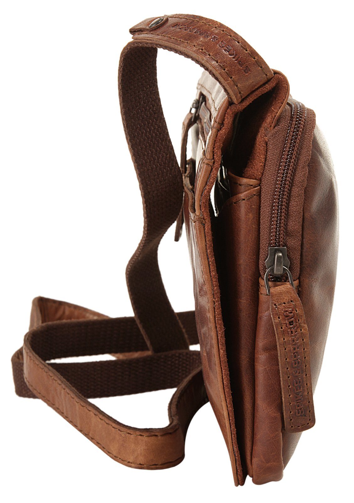Spikes & Sparrow Schoudertas echt leder