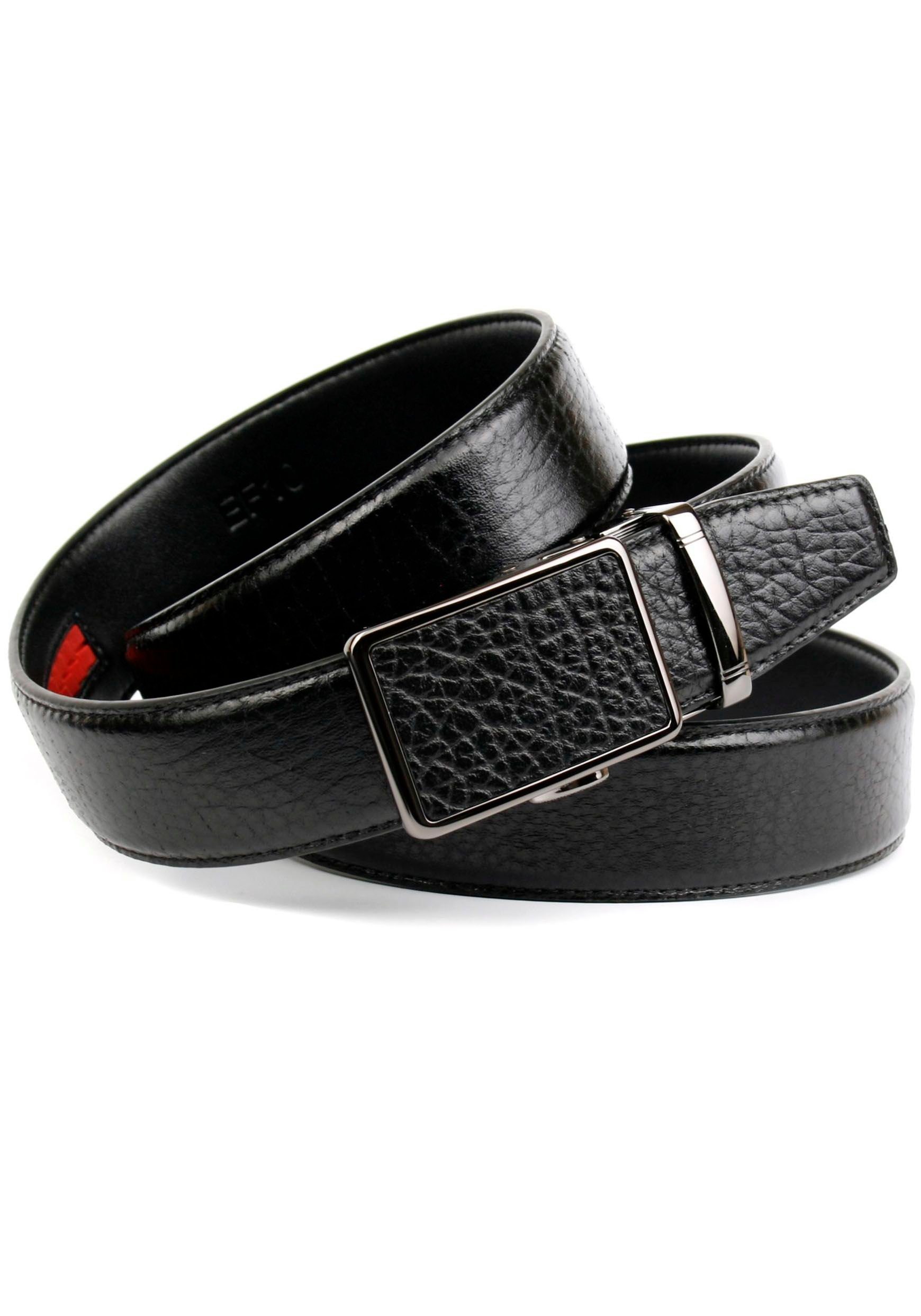 Anthoni Crown Leren riem Leren riem extra lang, grote maten v.a. 110 cm
