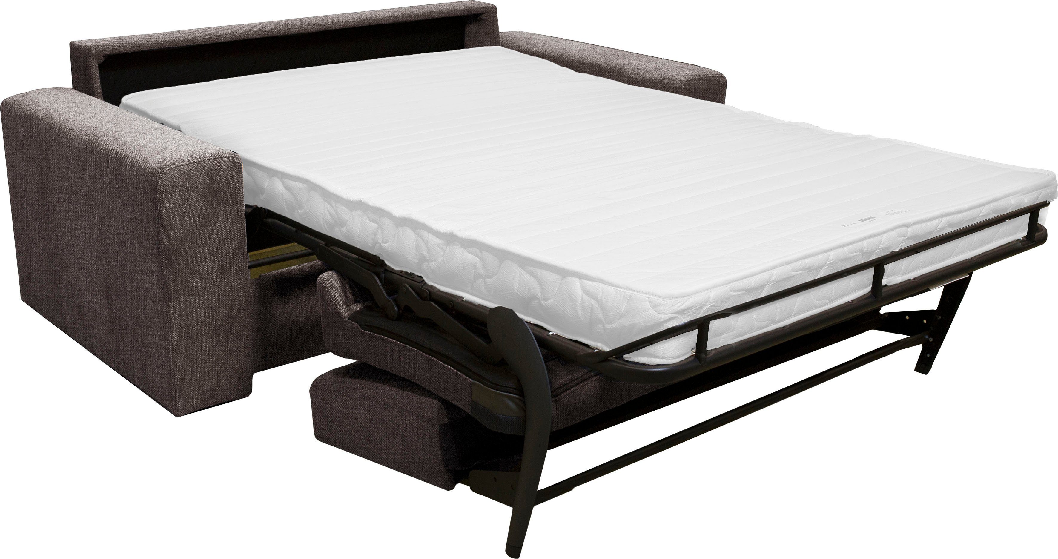 Home affaire 2-zitsbank Roma matras hoogte 14 cm Bedfunctie, met vering, Afmeting liggend ca. 123x198 cm