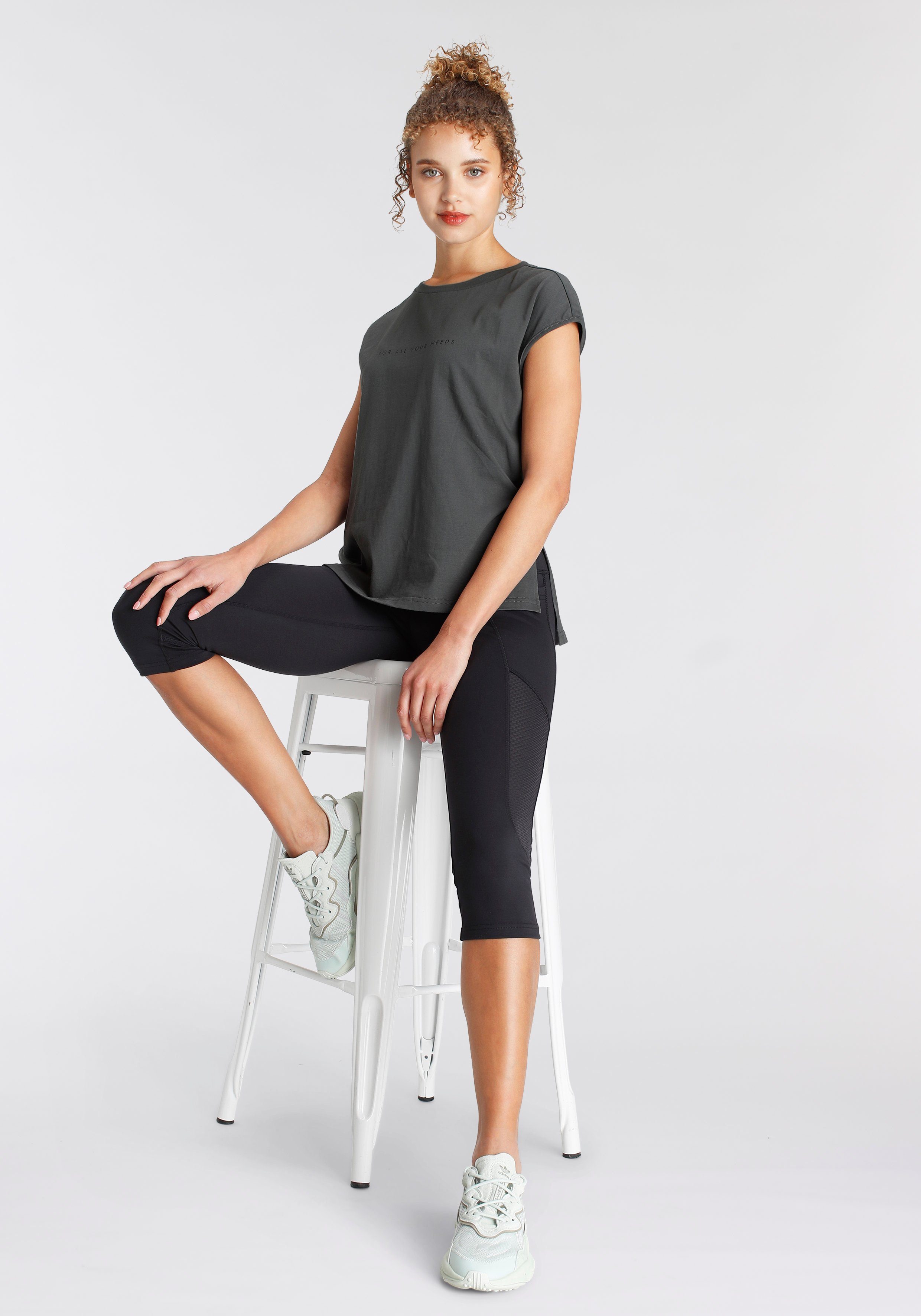 FAYN SPORTS 3/4 legging Train Slim Cropped met ademende inzetten