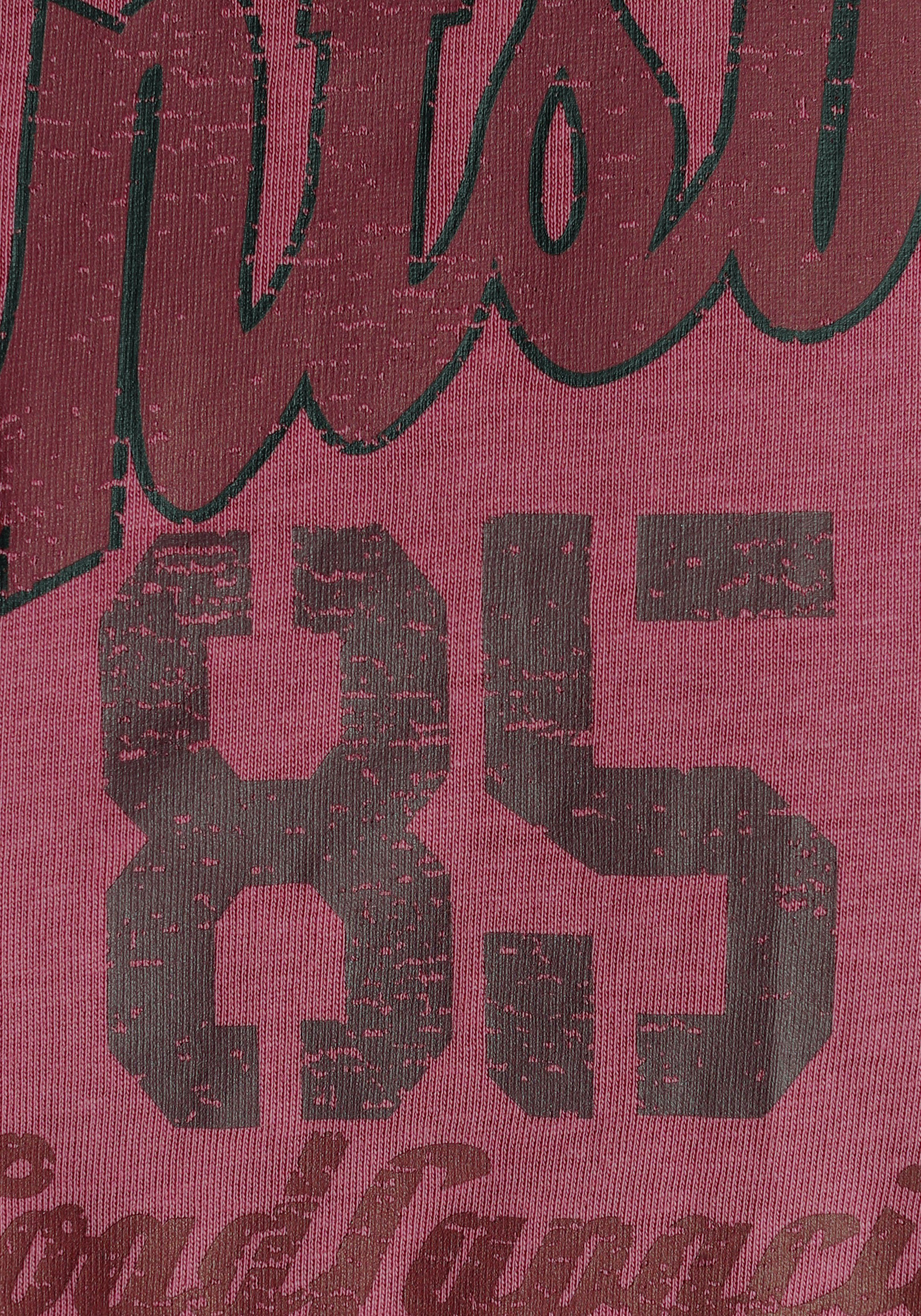Man's World T-shirt Korte mouwen, met stijlvolle print, ronde hals, van katoen