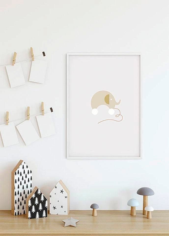 Komar Wanddecoratie Baby Happy Wanddecoratie - zonder lijst (1 stuk)