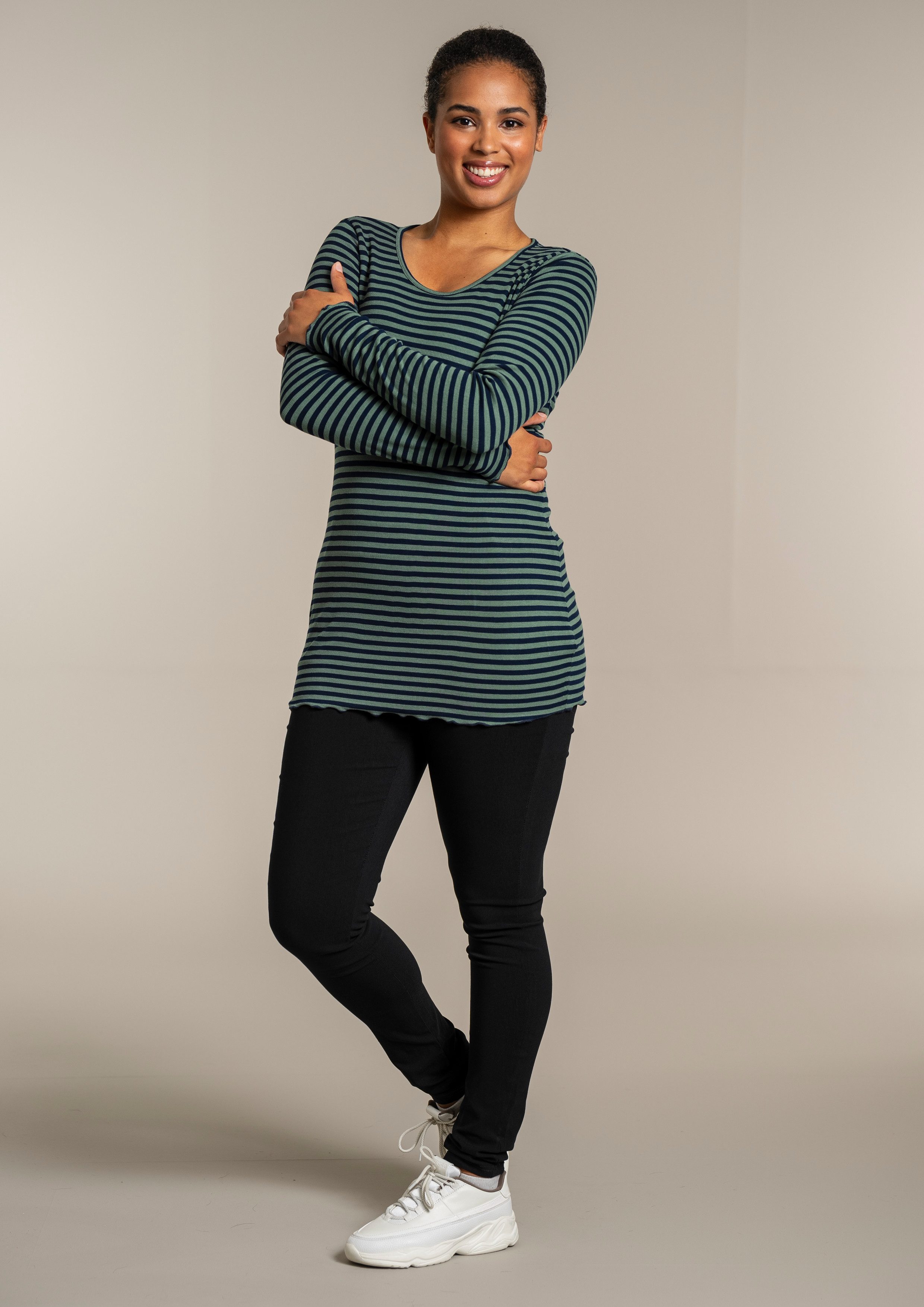 SANDGAARD Shirt met lange mouwen SG147 met gestreept patroon