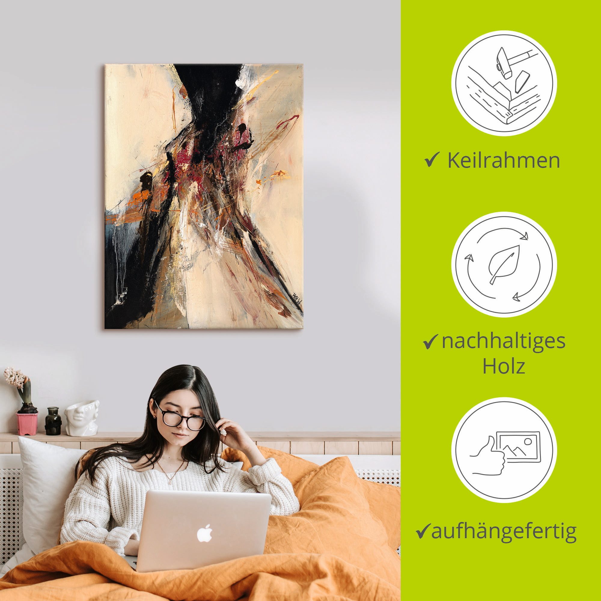 Artland Artprint Abstract VII als artprint op linnen, poster in verschillende formaten maten