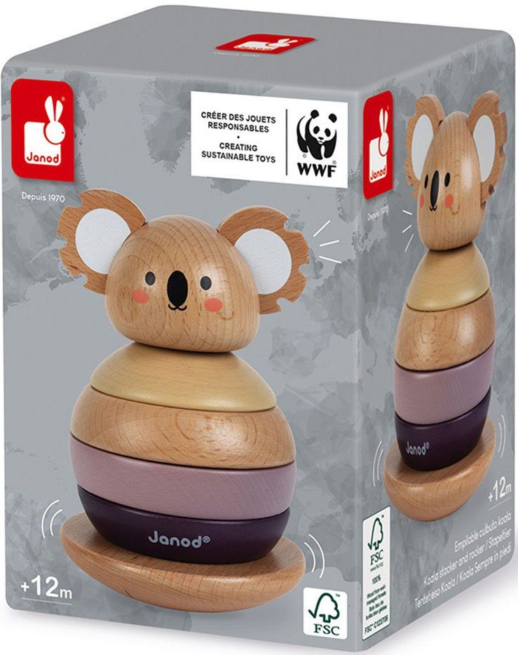 Janod Stapelspeelgoed WWF® koala FSC®- beschermt bos - wereldwijd