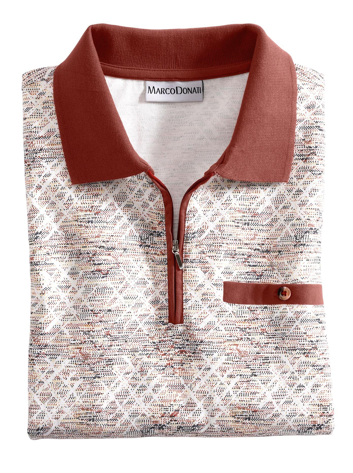 Marco Donati Poloshirt met korte mouwen (1-delig)