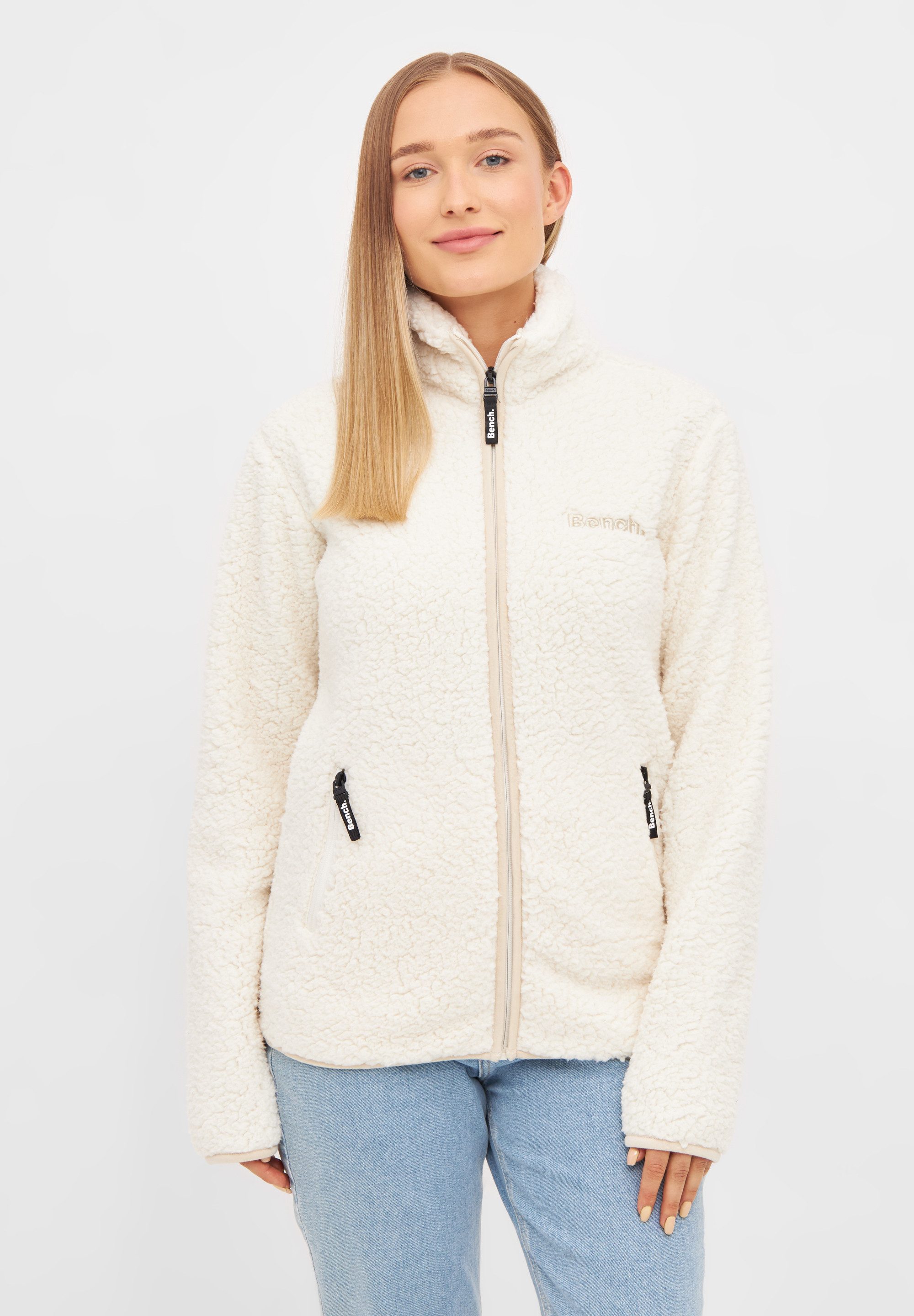 Bench. Fleecejack Edition dames fleece vesten maat 42 wit