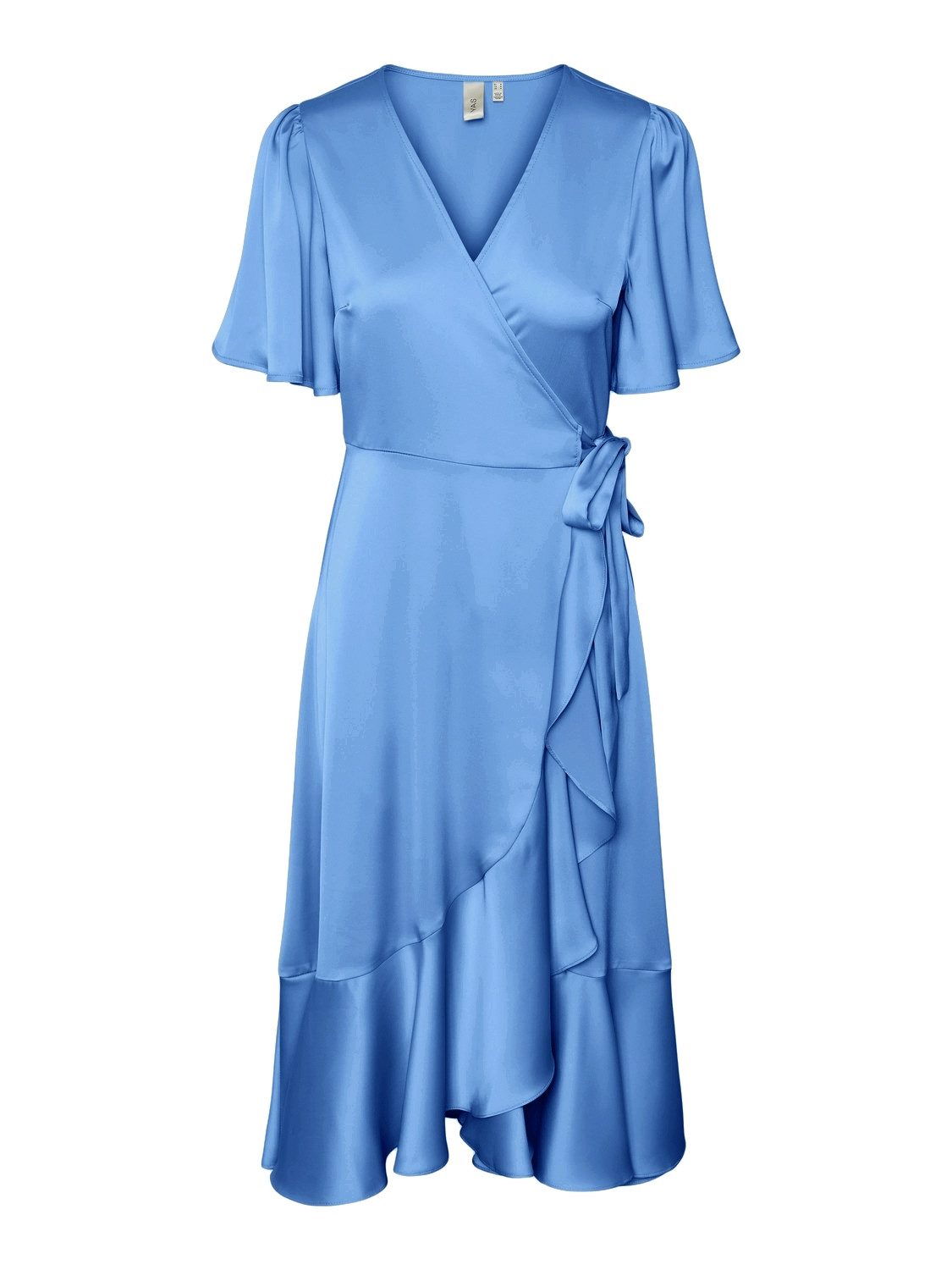 Y.A.S Wikkeljurk YASTHEA 2/4 MIDI WRAP DRESS S. NOOS