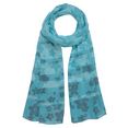 j.jayz sjaal met bloemenprint blauw