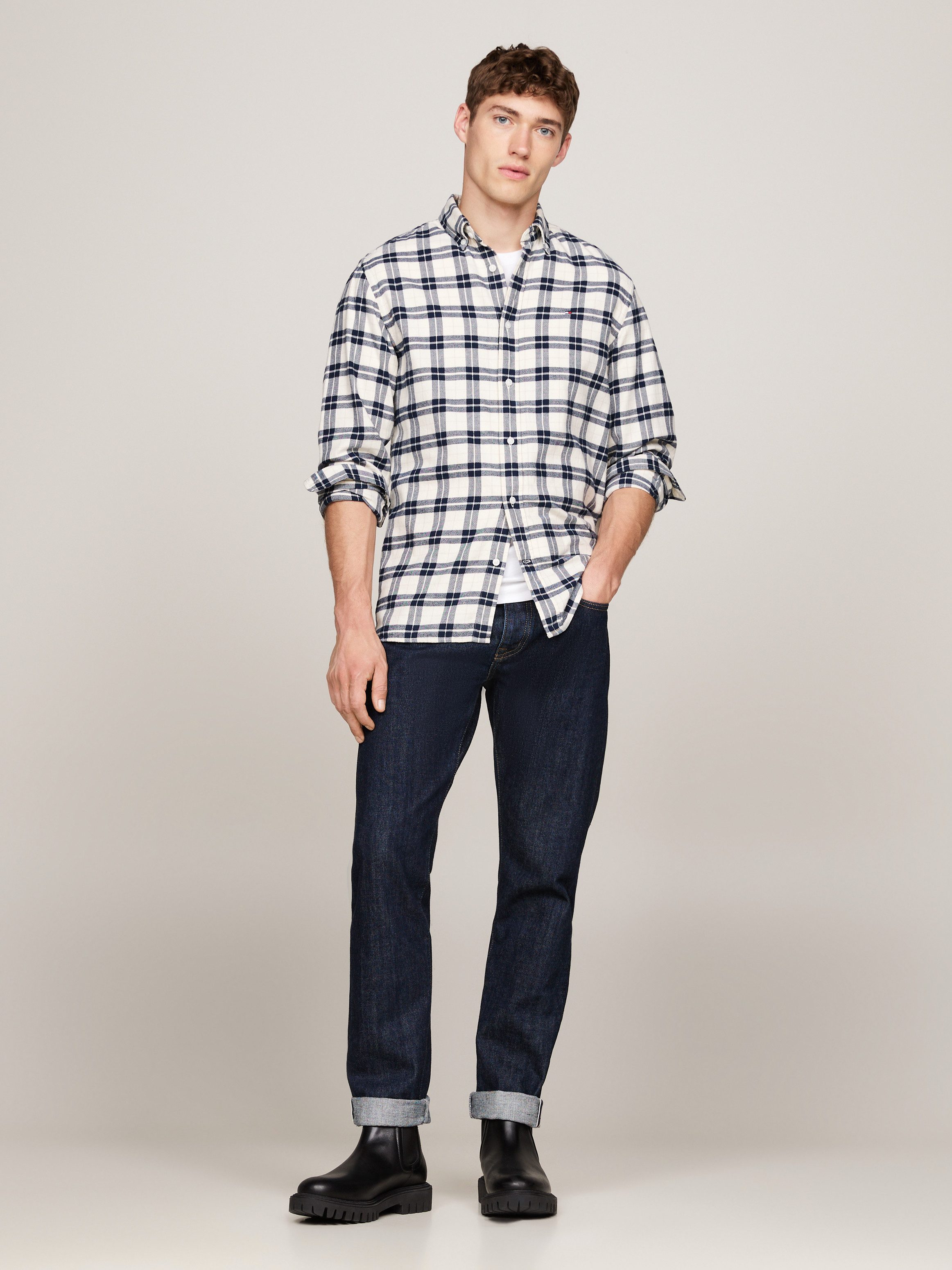 Tommy Hilfiger Overhemd met lange mouwen BRUSHED EASY CHECK RF SHIRT