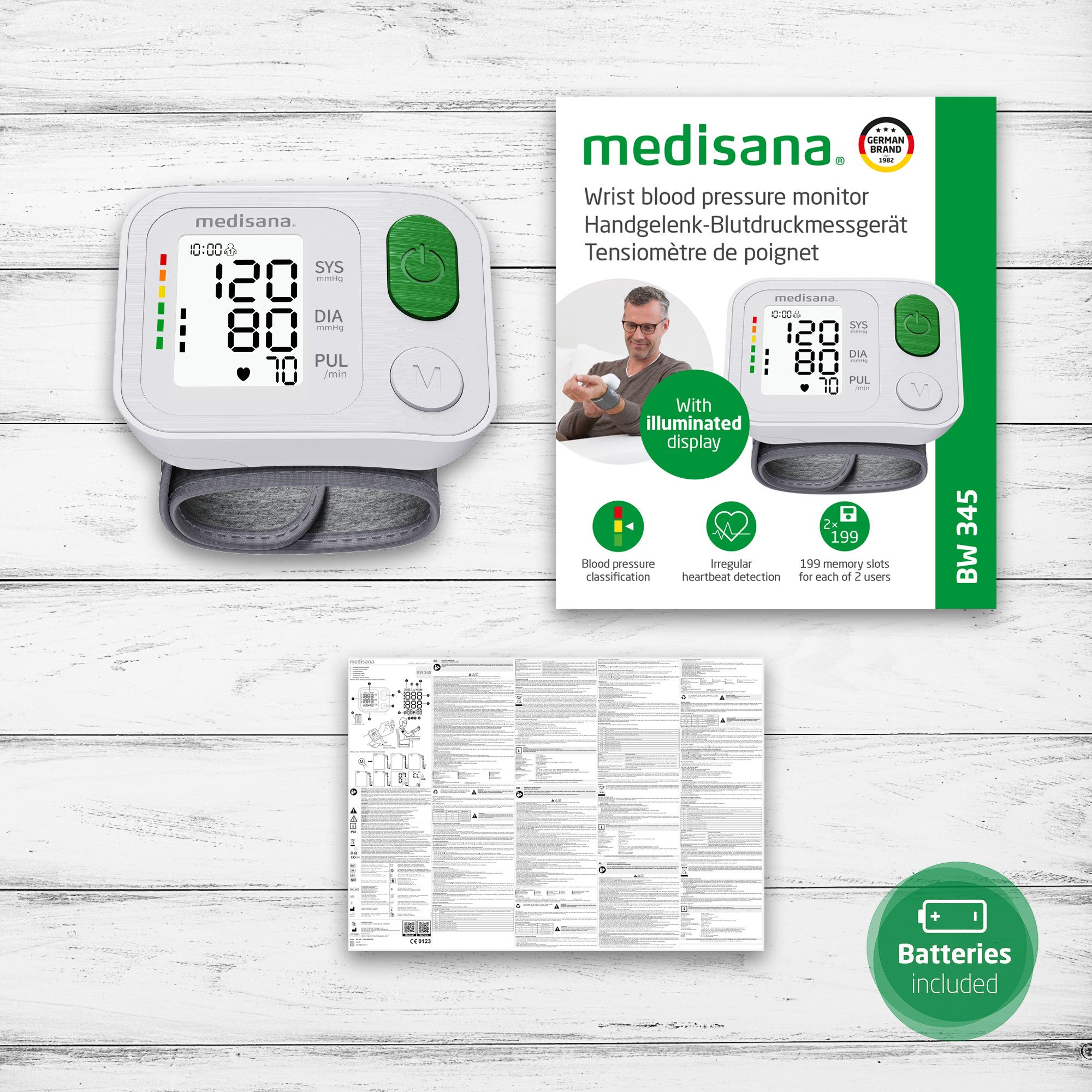 Medisana Pols-bloeddrukmeter BW 345