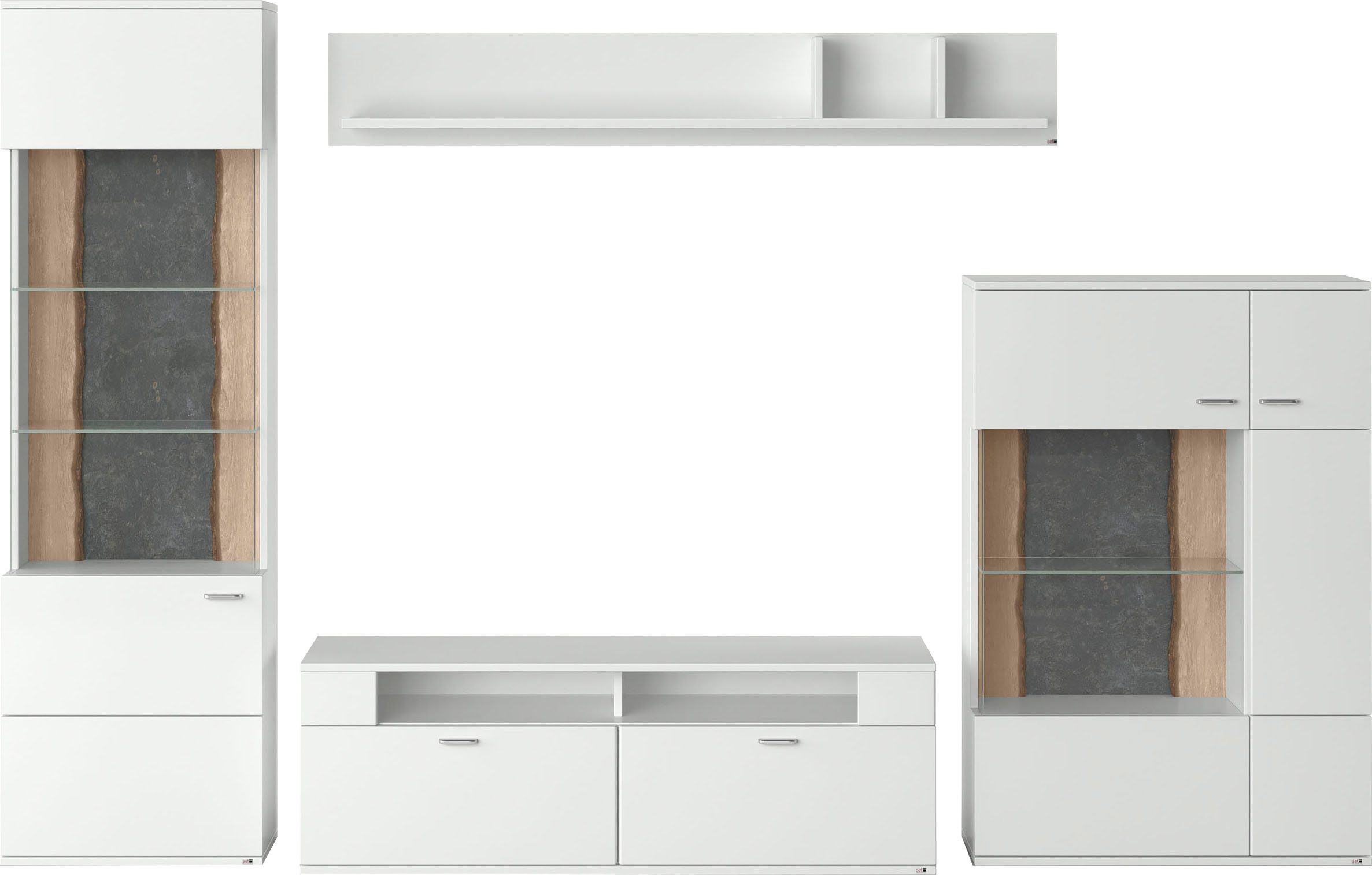 set one by Musterring Wandmeubel Tacoma Type 02, met wandboard (set, 4-delig)