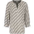 gerry weber gedessineerde blouse met grafisch patroon beige