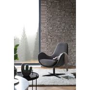 salesfever draaibare fauteuil relaxfauteuil in een moderne look grijs
