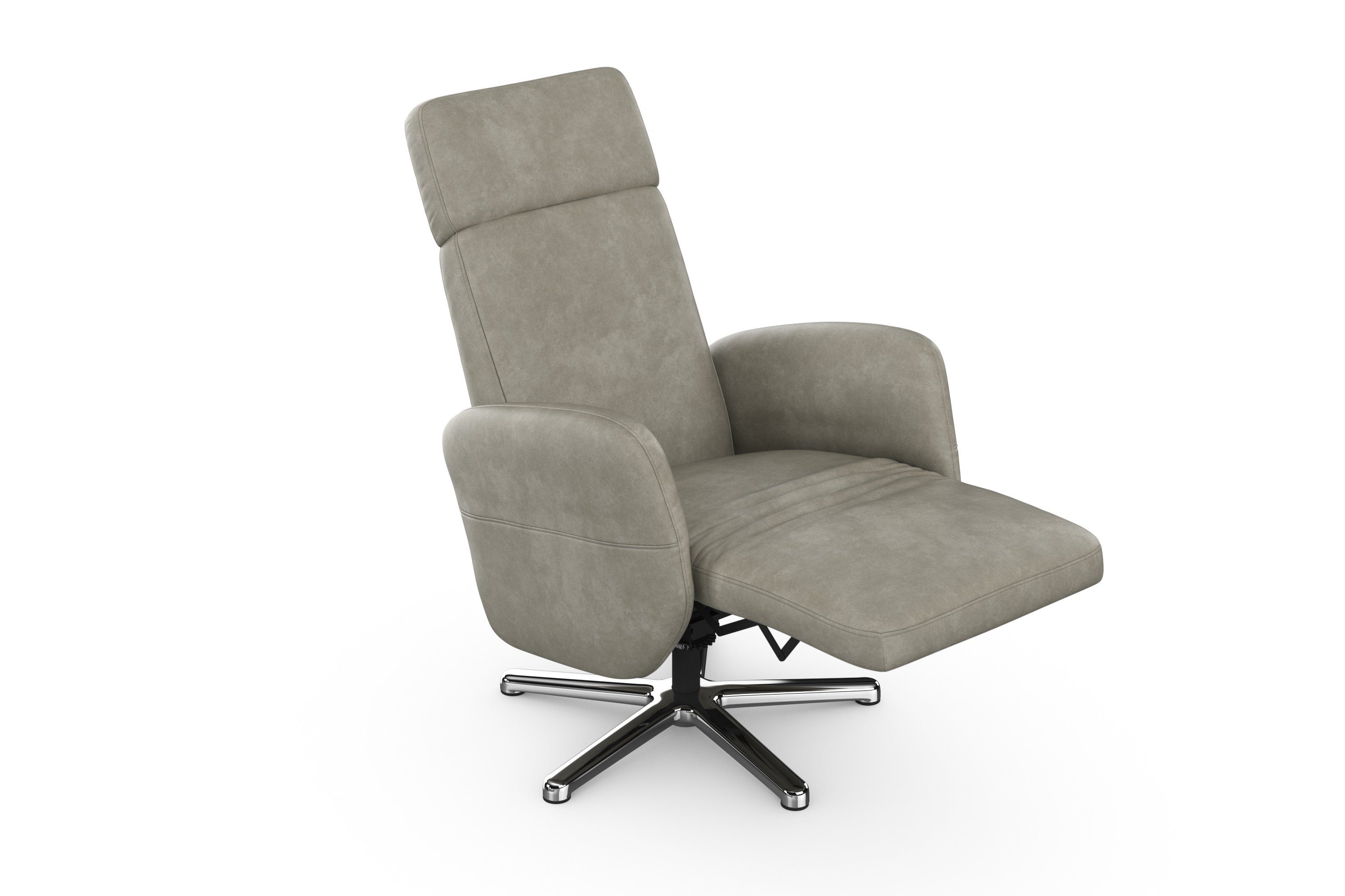 sit&more Relaxfauteuil Grenoble, incl. hoofdsteunverstelling en bekabelde afstandsbediening