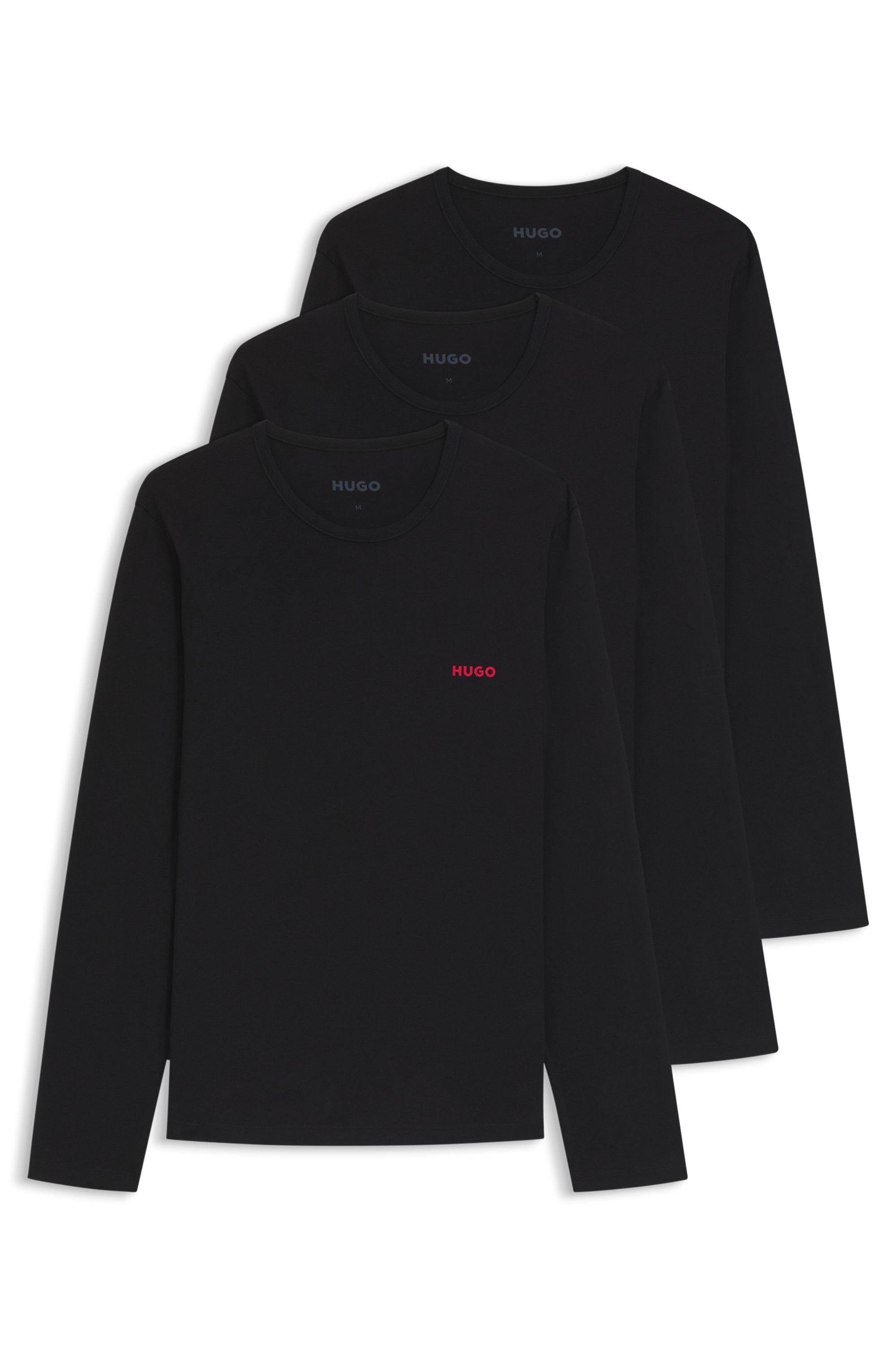 HUGO underwear Shirt met lange mouwen LS-SHIRT RN TRIPLET (Set van 3)