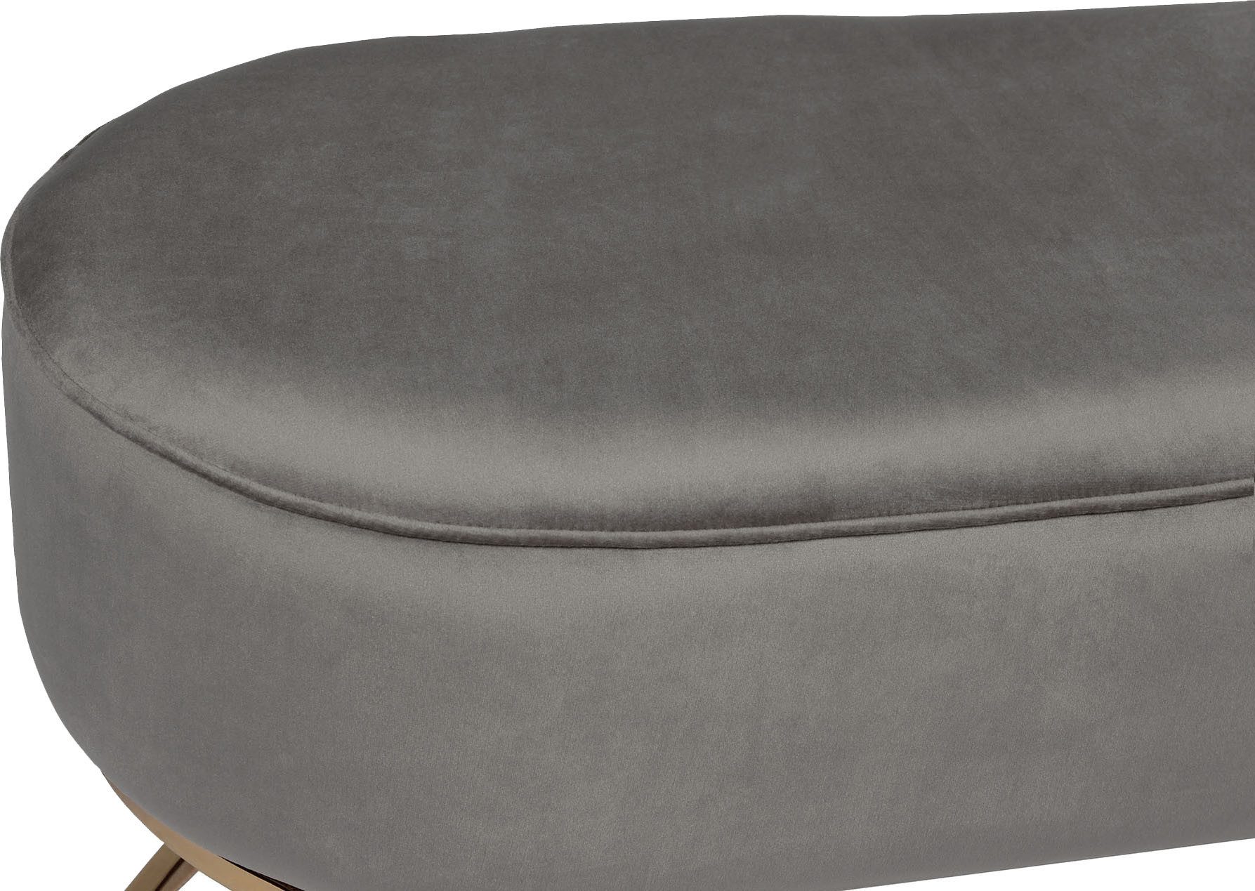 Kayoom Zitbank Pera 225, elegante uitstraling door goudkleurige frame, comfortabele bekleding (1 stuk)