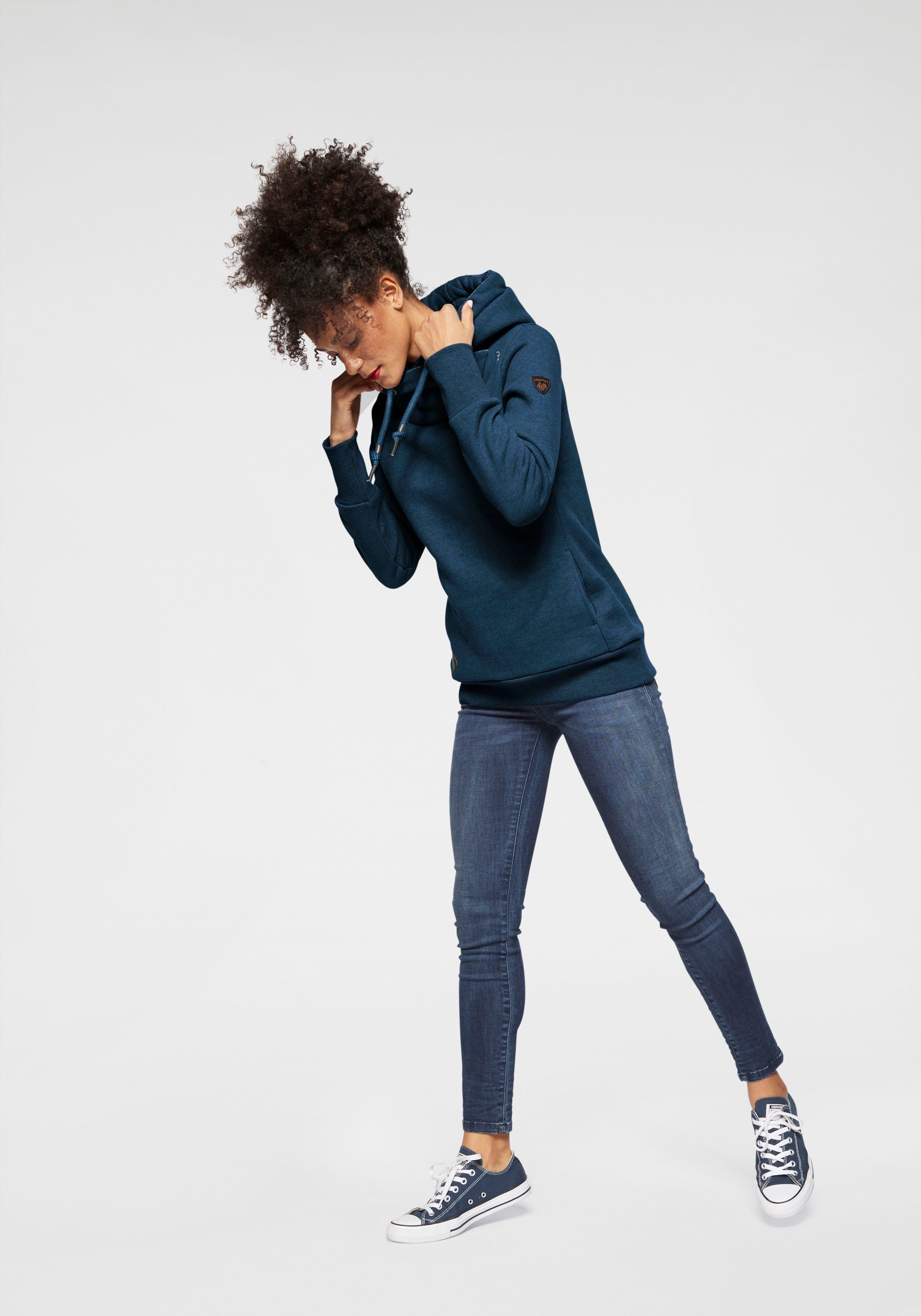 Ragwear Hoodie GRIPYBUTTON Sweater met rustieke koordaccenten