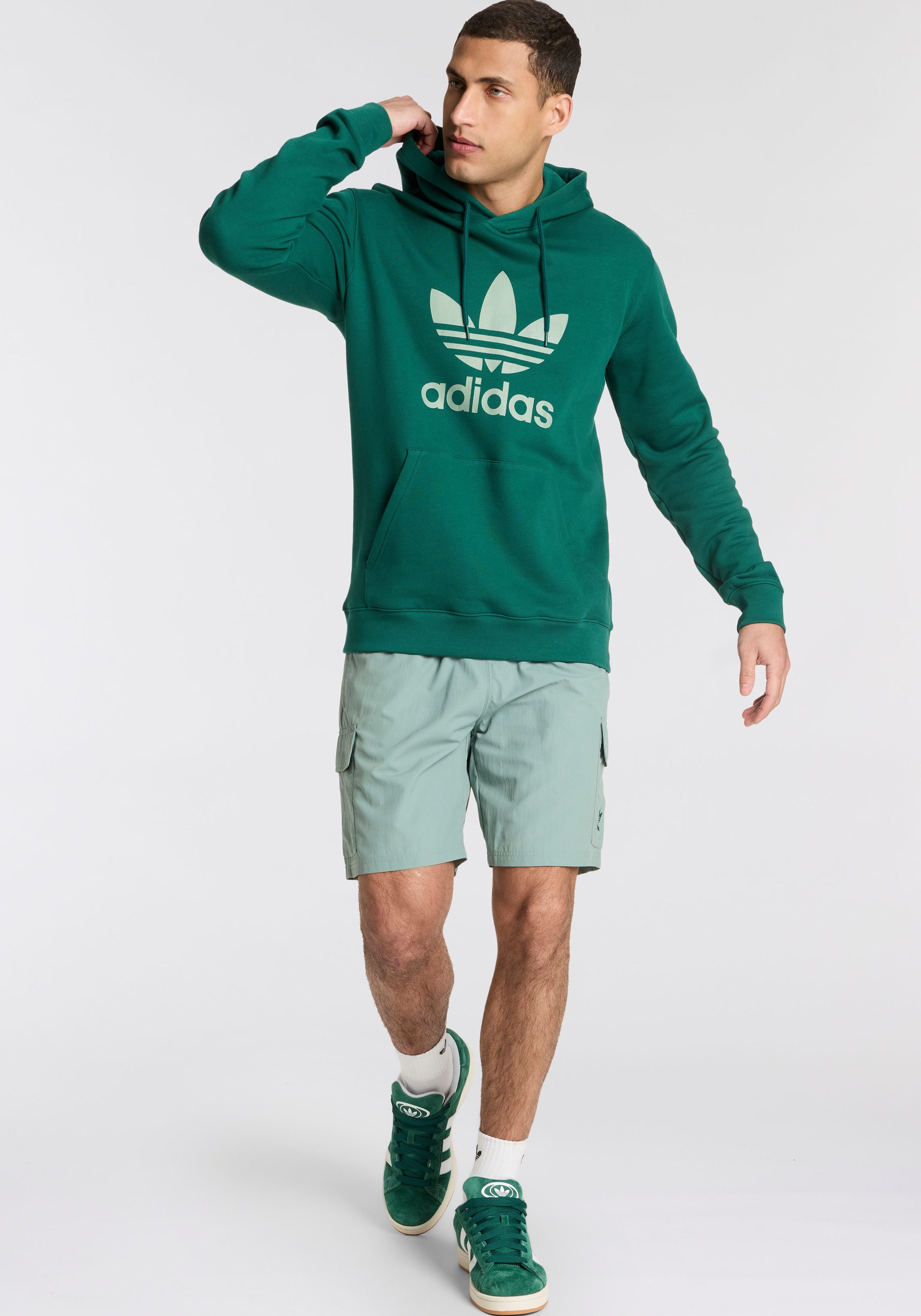 adidas Originals Hoodie TREFOIL HOODY Hoodie, sweatshirt met grote logo-opdruk