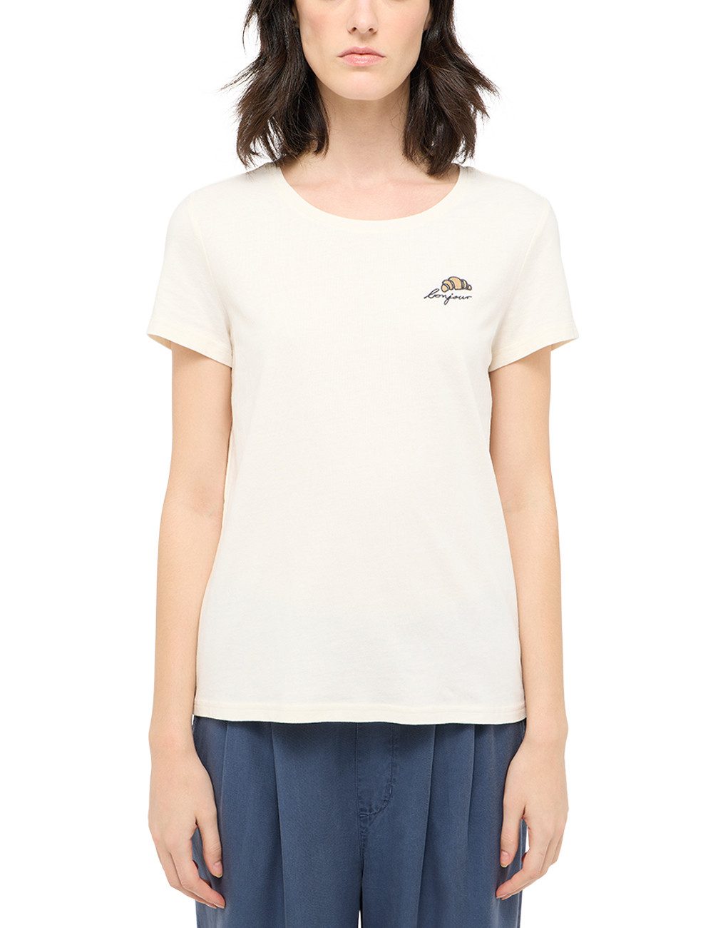 MUSTANG Shirt met korte mouwen Dames stijl Alma