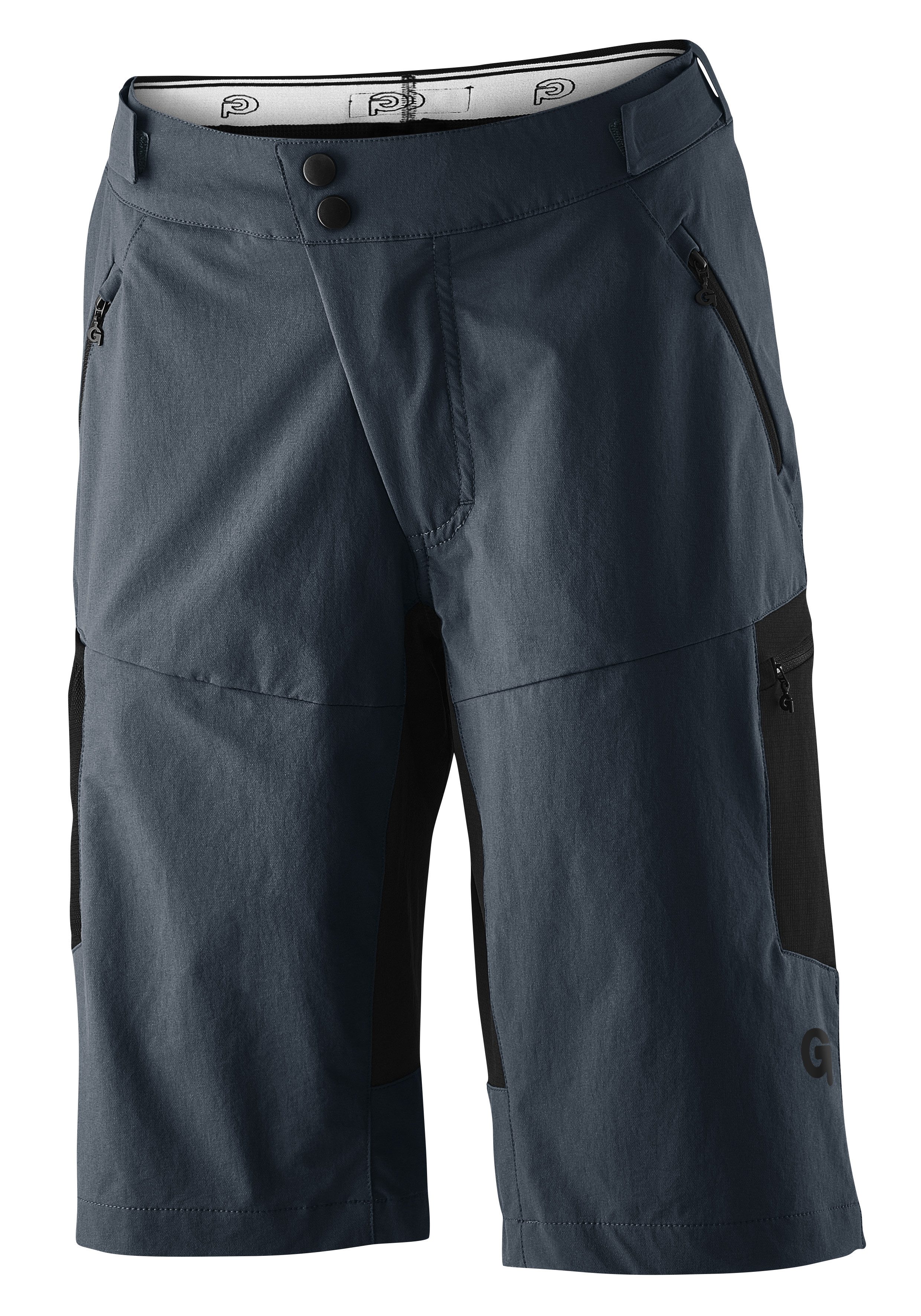 Gonso Fietsbroekje CASINA Dames fiets-short, fietspants, zitkussen en zakken, flexibele taille