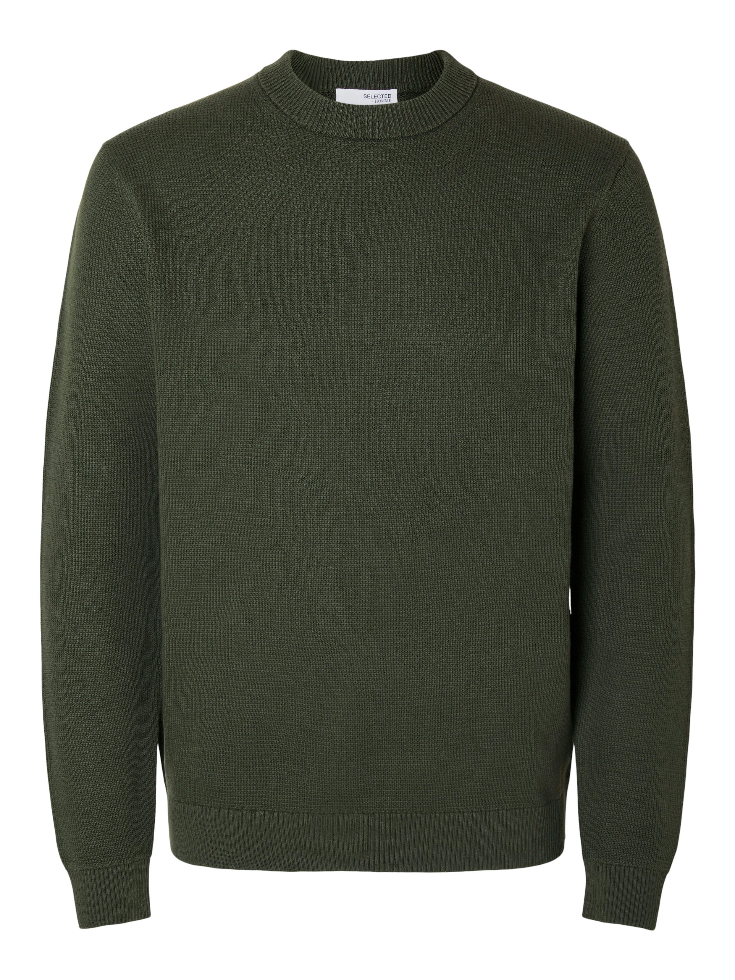 SELECTED HOMME Trui met ronde hals SLHDANE LS KNIT STRUCTURE CREW NECK NOOS