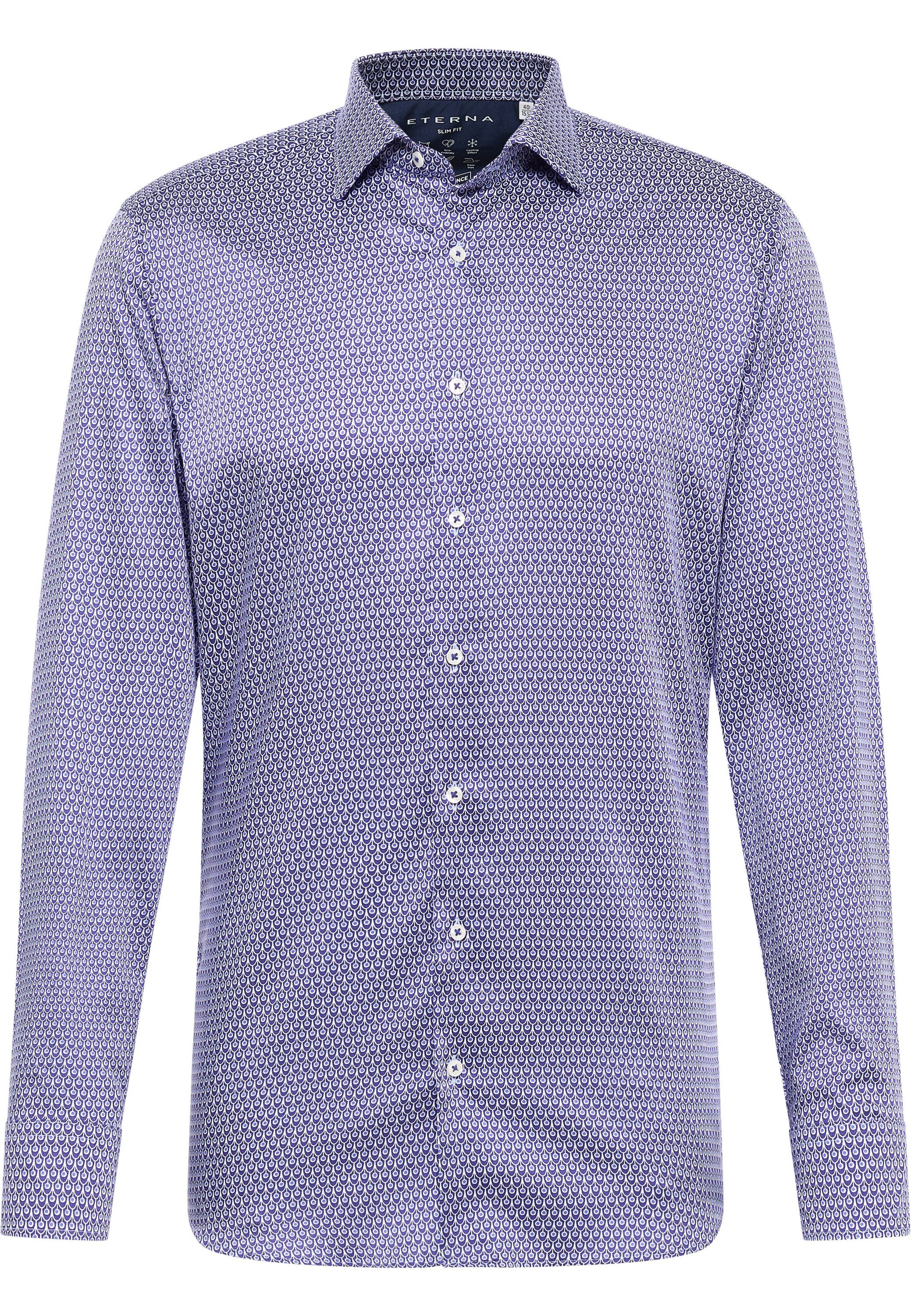 Eterna Overhemd met lange mouwen Slim fit EASY IRON (gemakkelijk te strijken)