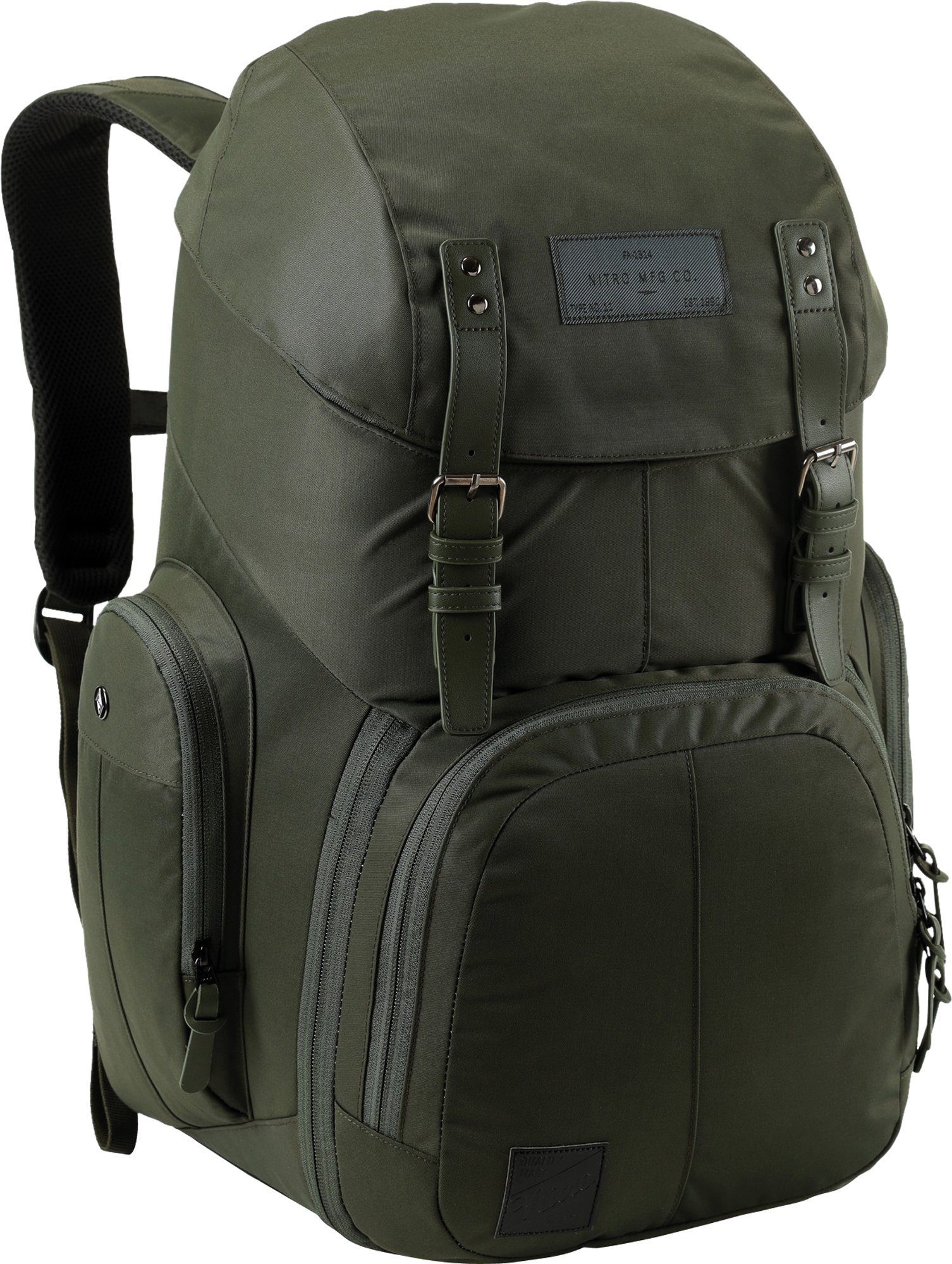 NITRO Laptoprugzak Weekendtas Reiserugzak met laptopvak, schoolrugzak, wanderrugzak unisex aktetassen & laptoptassen groen