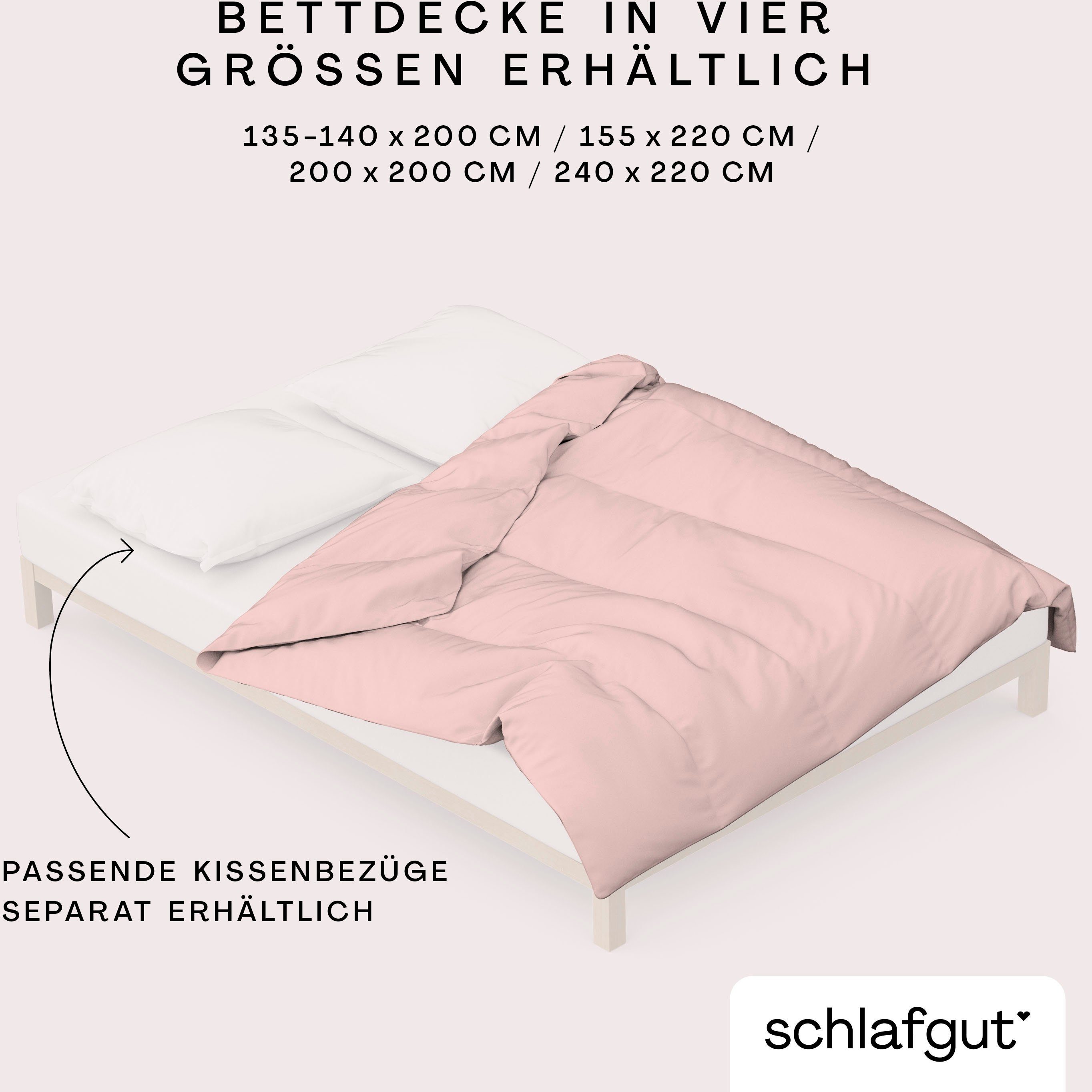 Schlafgut Dekbedovertrek Woven Satin bijzonder dicht geweven, mix & match: bijpassende kussenhoes verkrijgbaar (1 stuk)