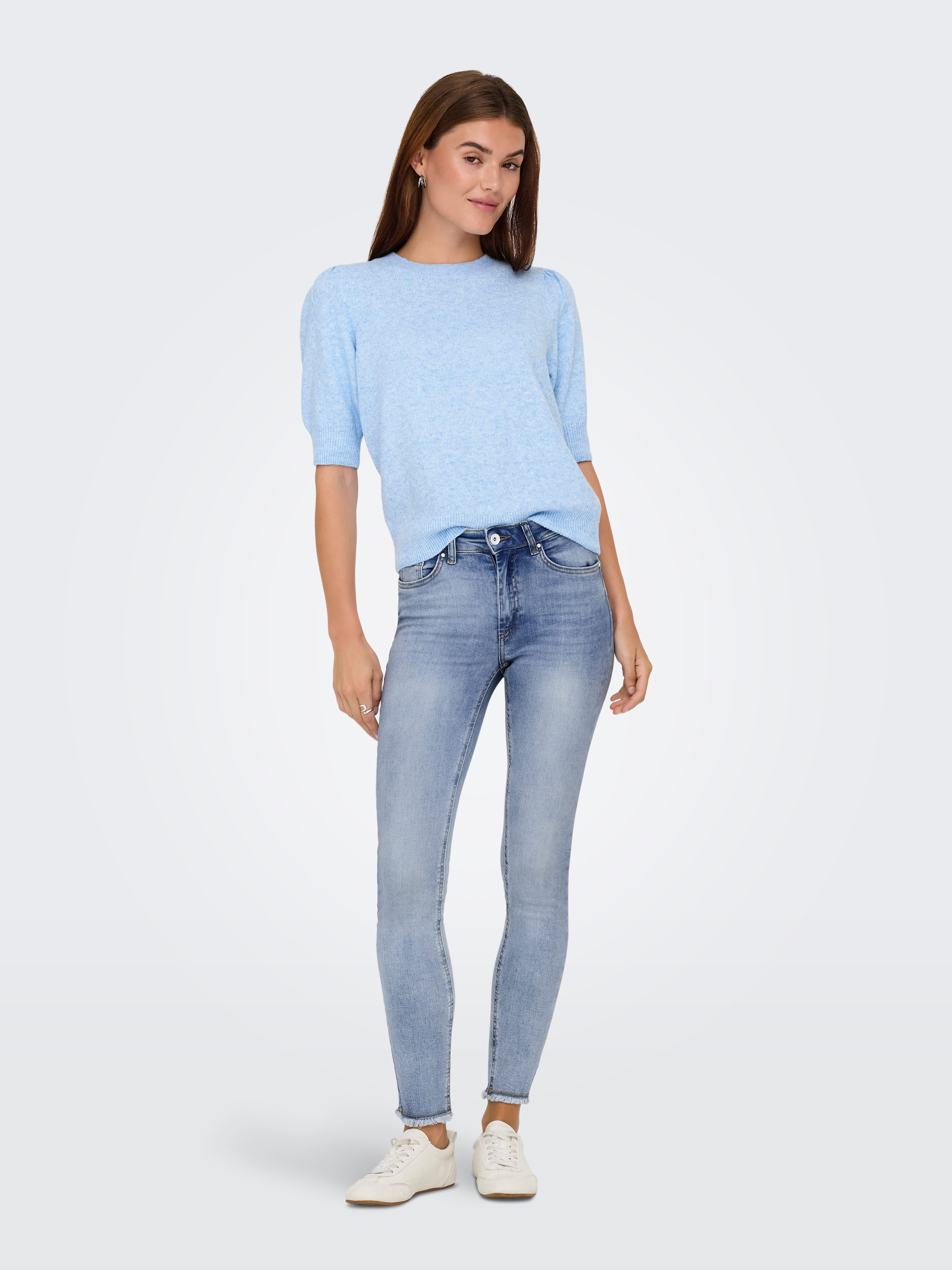Only Ankle jeans ONLBLUSH MID SK ANK RAW DNM REA694 NOOS