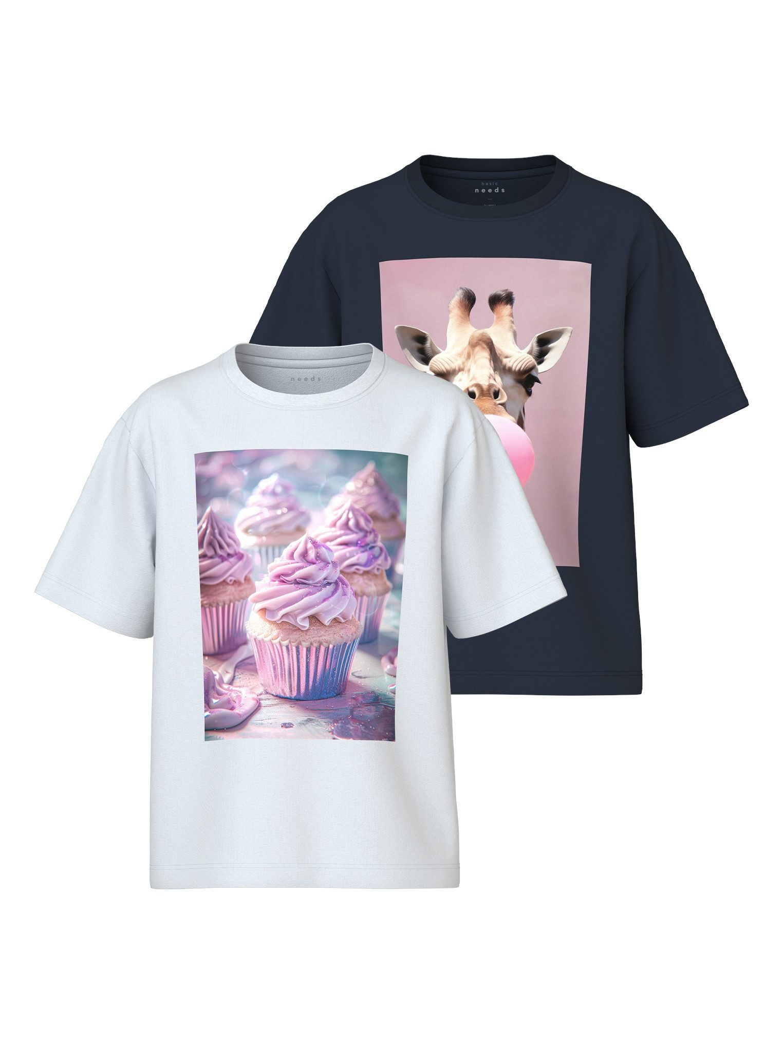 Name It T-shirt NKFVOTEA 2P SS NREG TOP (set, 2-delig)