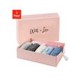 lascana basic sokken met hoogwaardig logoborduursel (box, 7 paar) multicolor