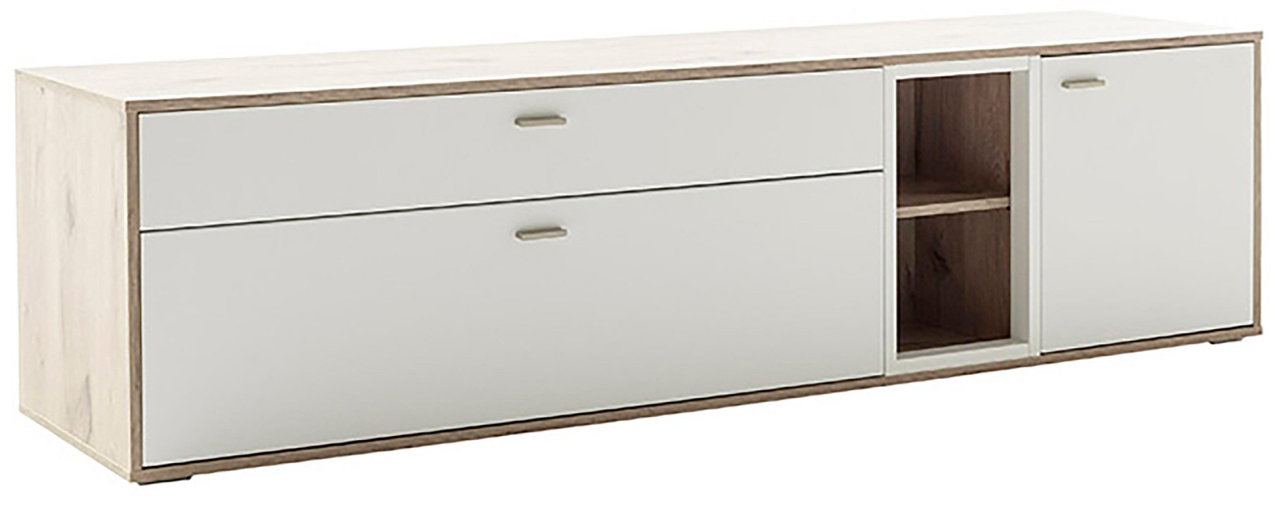 MCA furniture Tv-meubel SANTERNO met 1 deur, 2 lades, open vakken, tv tot 80 inch lowboards wit