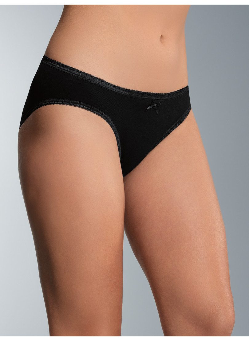 Trigema Heupslip TRIGEMA heupslip met kant in een (2 stuks) dames slips maat XL zwart