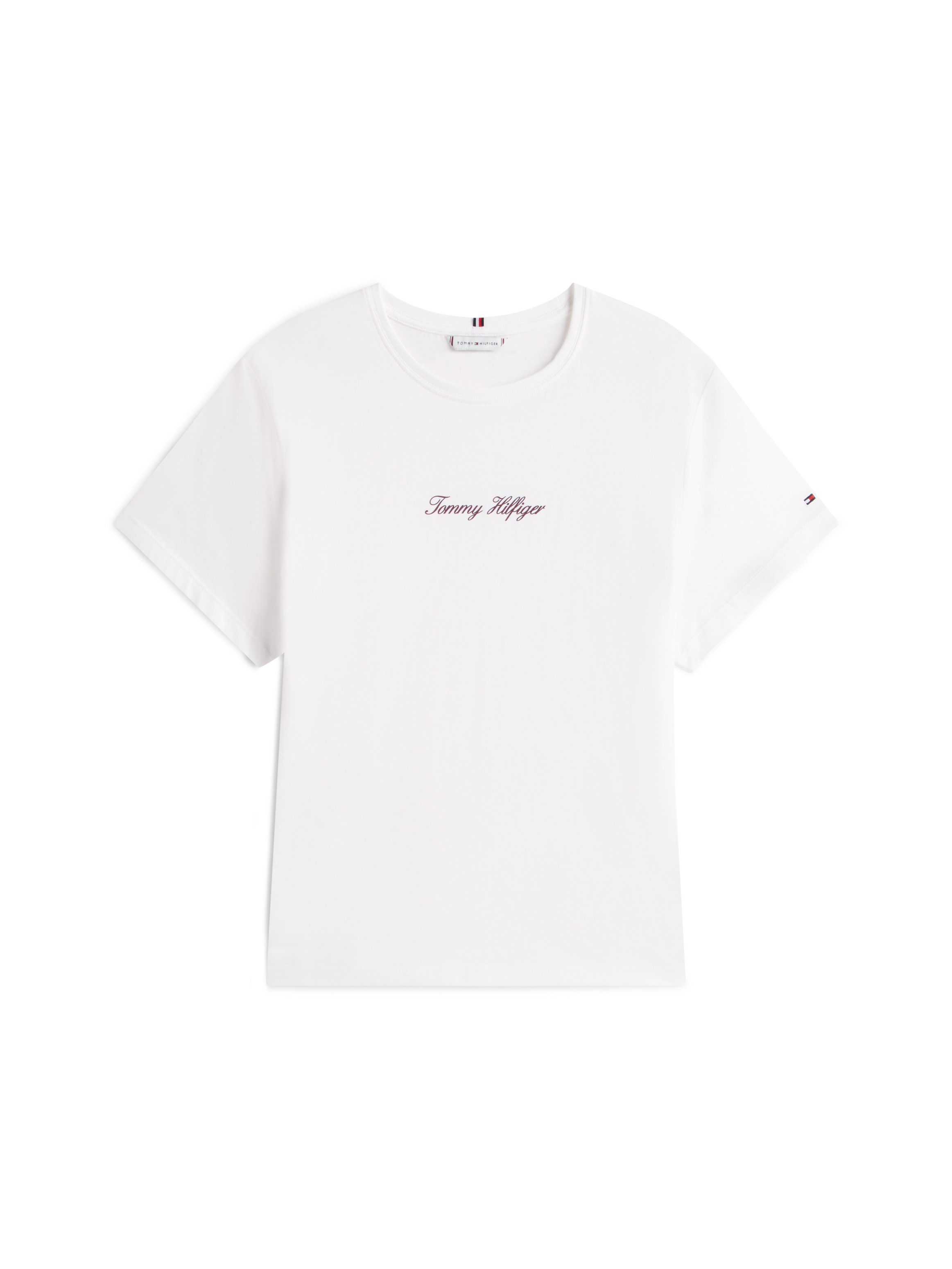 Tommy Hilfiger Curve Shirt met korte mouwen CRV CLASSIC SCRIPT REG SS TEE