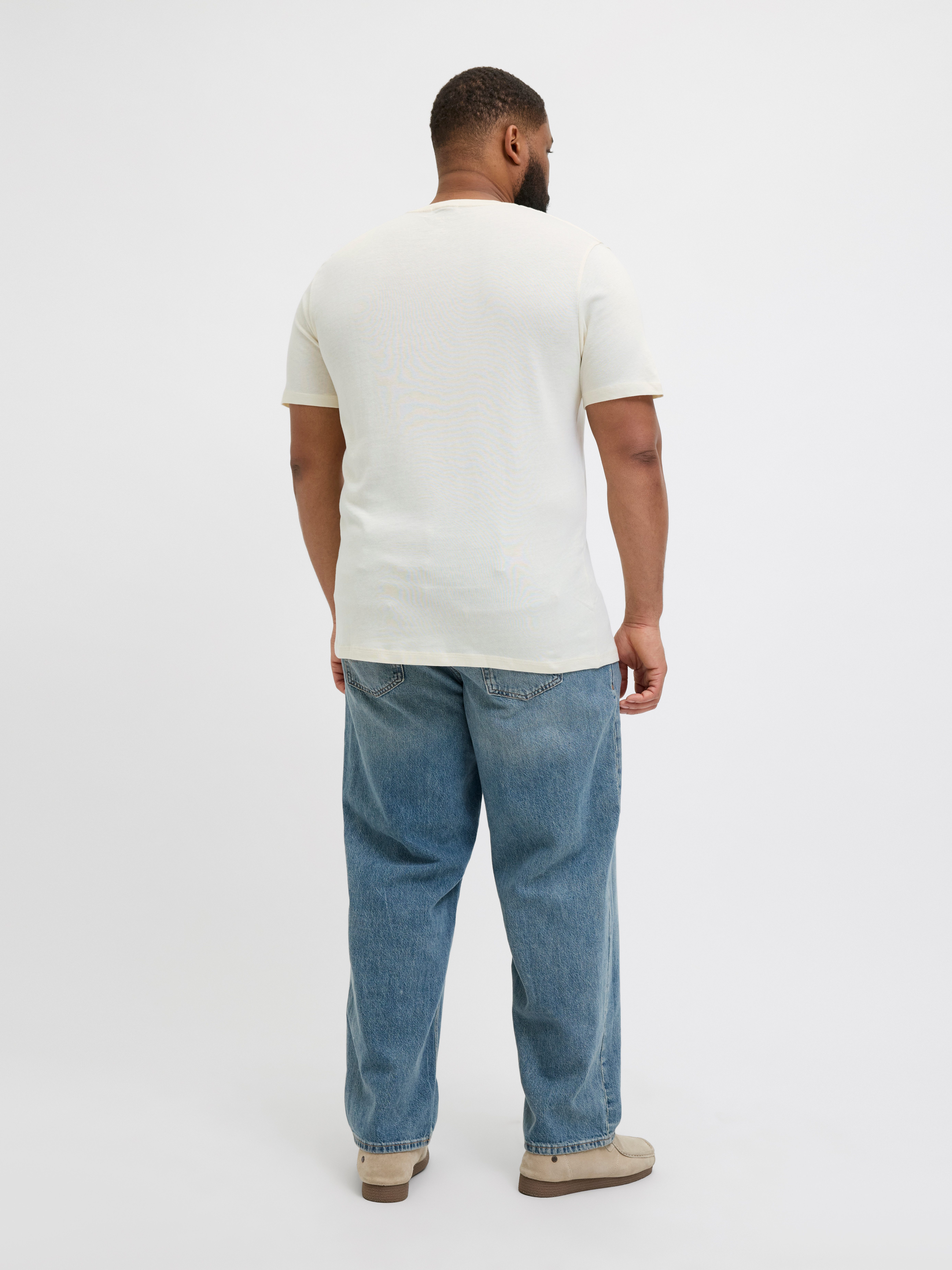 Jack & Jones PlusSize Shirt met print JORALMERIA BOLD BRANDING TEE SS CN PLS