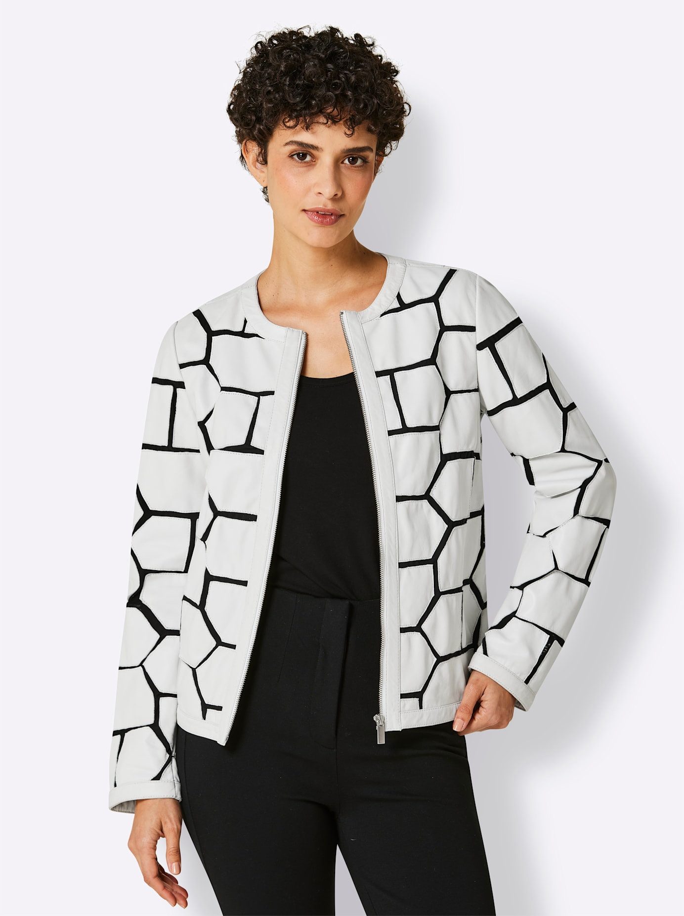 CREATION L PREMIUM Leren blazer Lamsnappa leren blazer