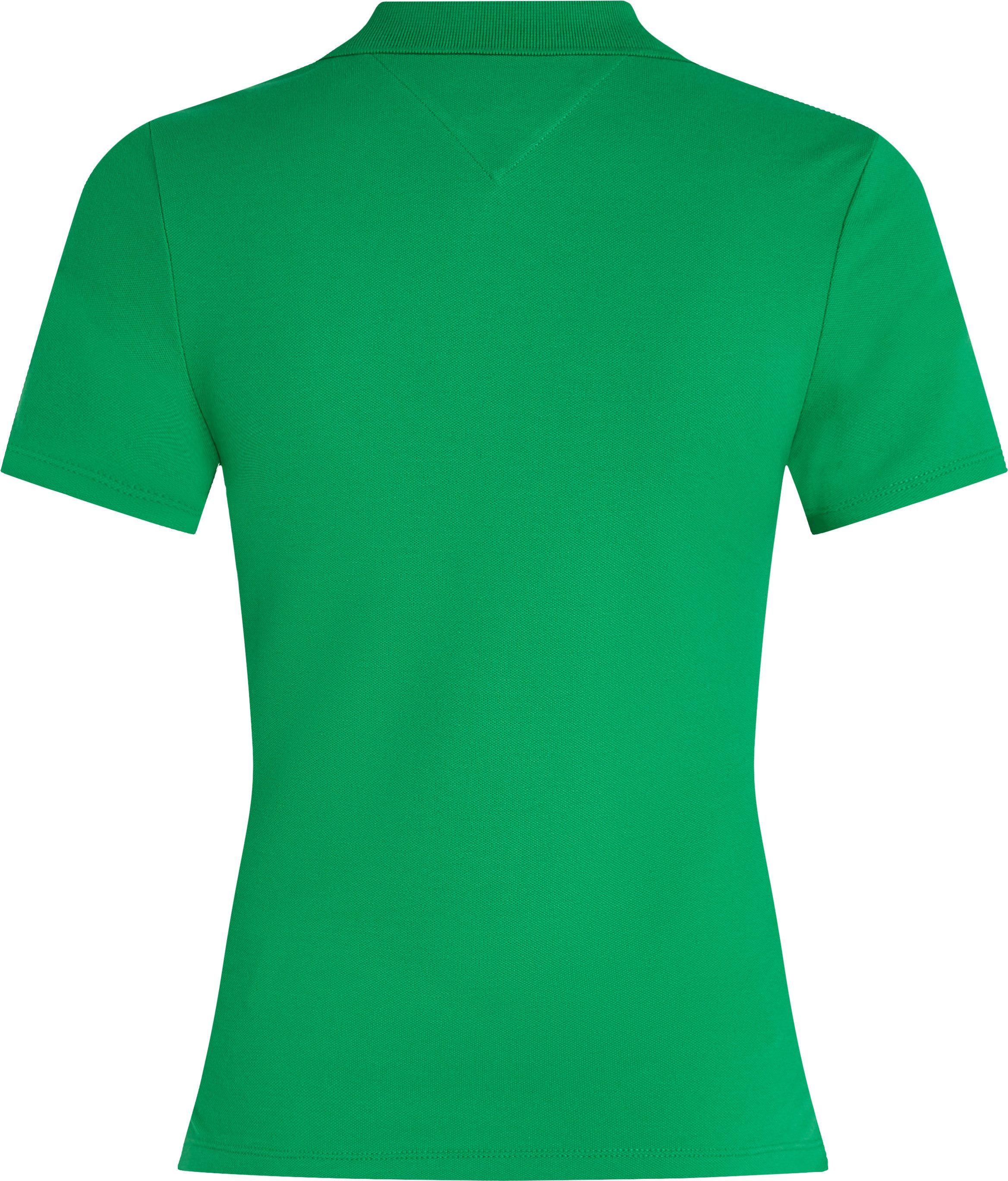 Tommy Hilfiger Poloshirt 1985 Slim Fit Pique Premium met logo-borduursel, met zijsplitten