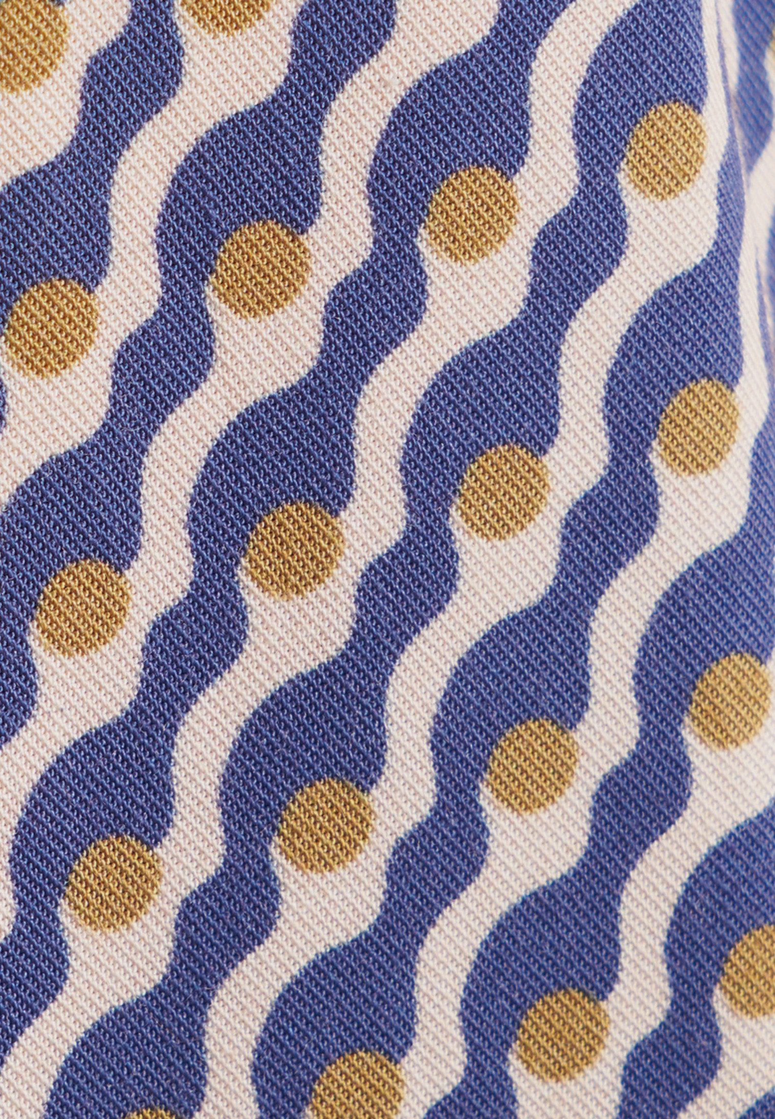 seidensticker Overhemdblouse Zwarte roos Lange mouwen kraag print