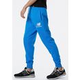 new balance joggingbroek nb essentials stacked logo sweatpant blauw