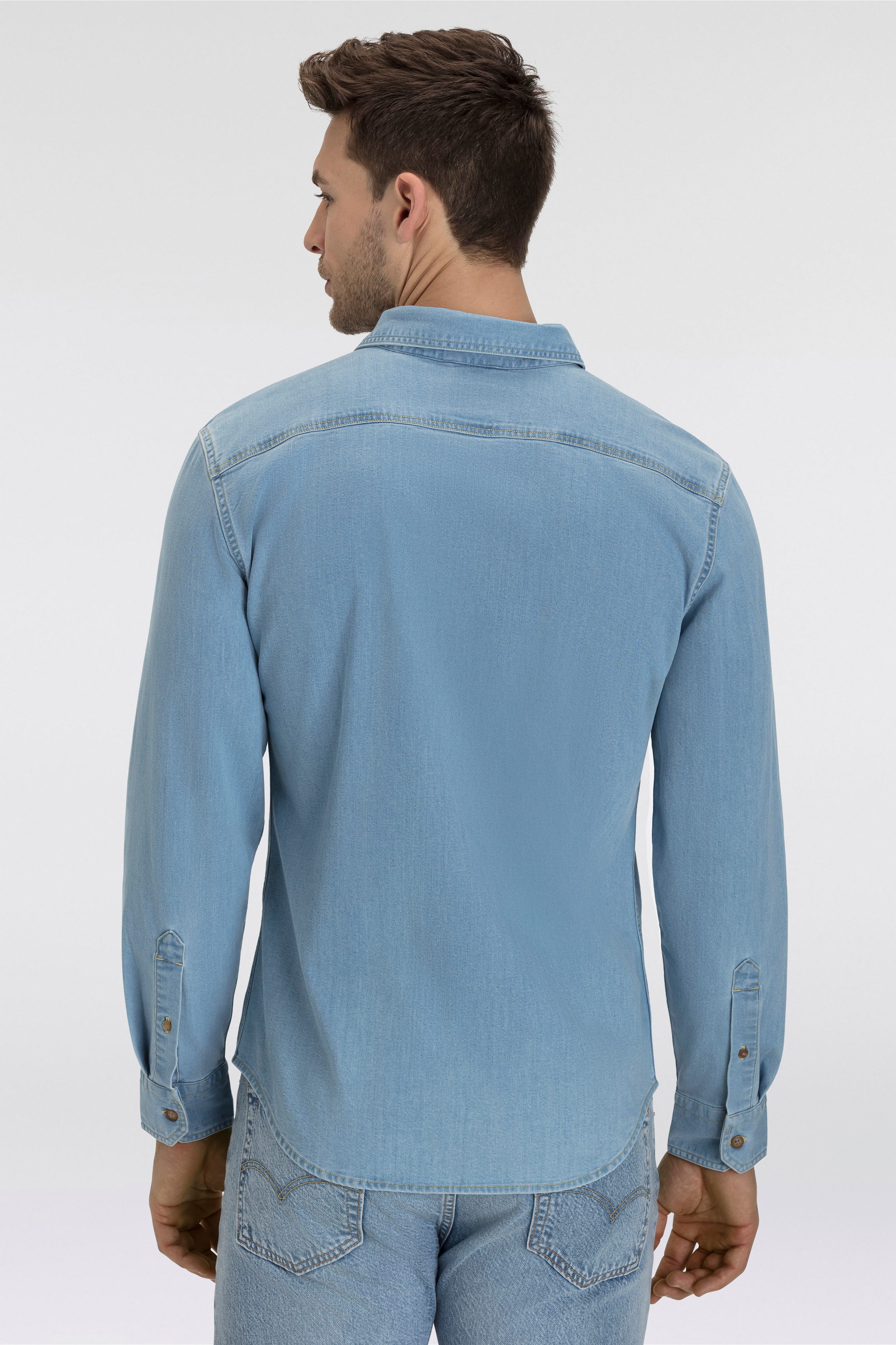 Levi's® Jeans overhemd LS BATTERY HM SHIRT SLIM van onderhoudsvriendelijke katoenmix