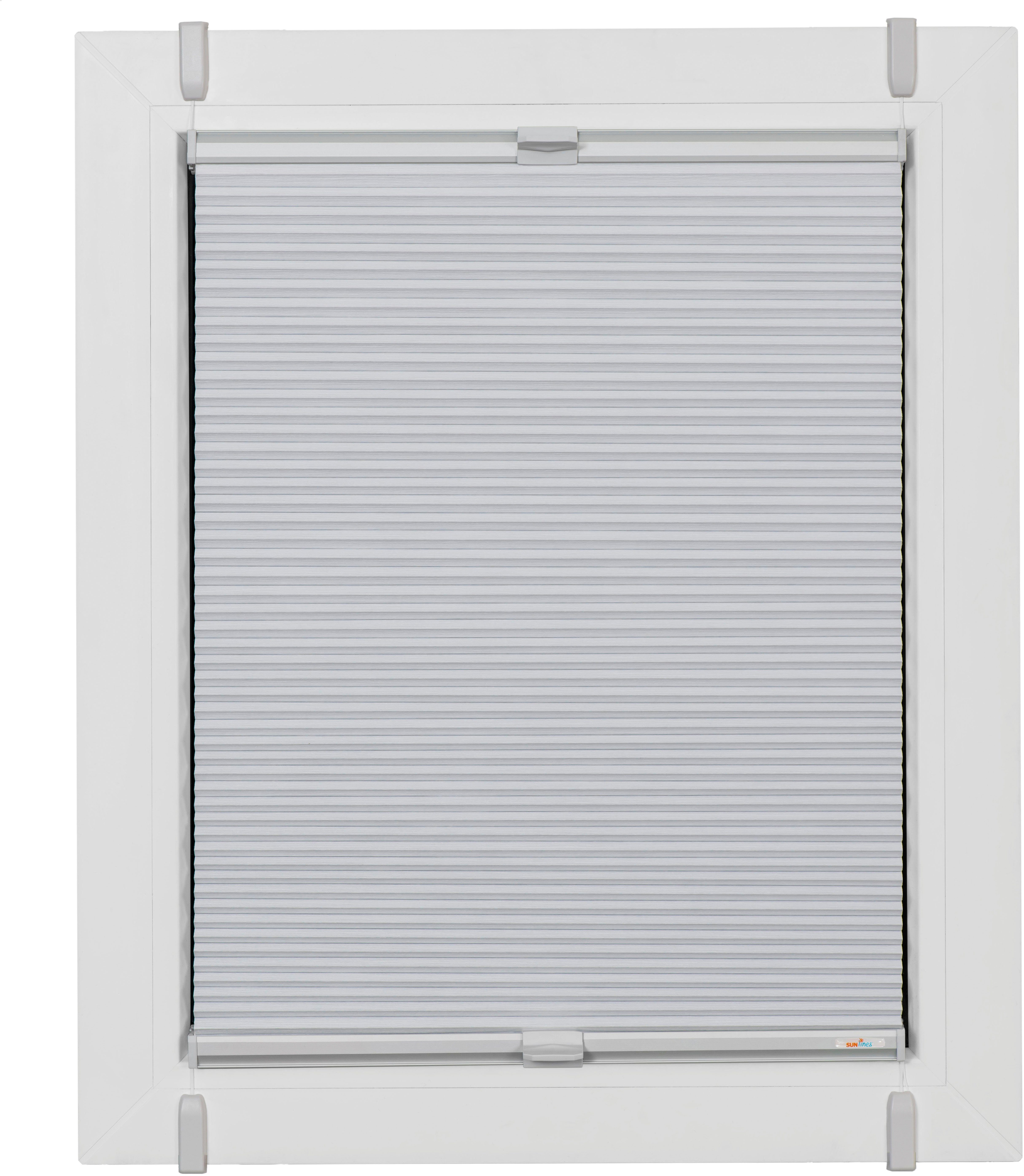 sunlines Plisségordijn met honingraatstructuur One Size Style Honeycomb VD Accessoirekleur grijs, om te klemmen (1 stuk) plisségordijnen maat 100 cm