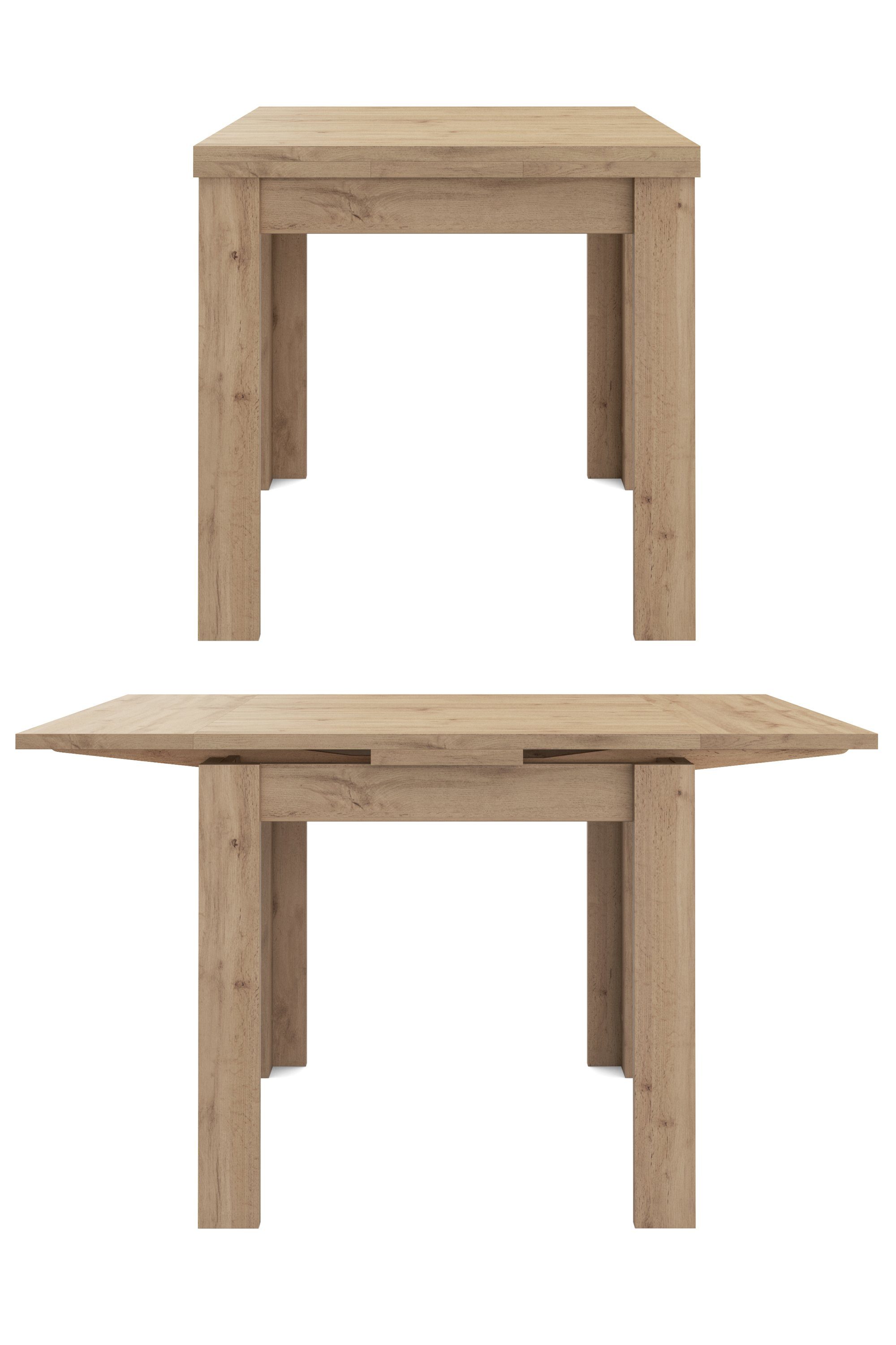 Mäusbacher Eettafel Monti BESTSELLER!, tafel, keukentafel, uittrekbare tafel uit te trekken tot 136 cm