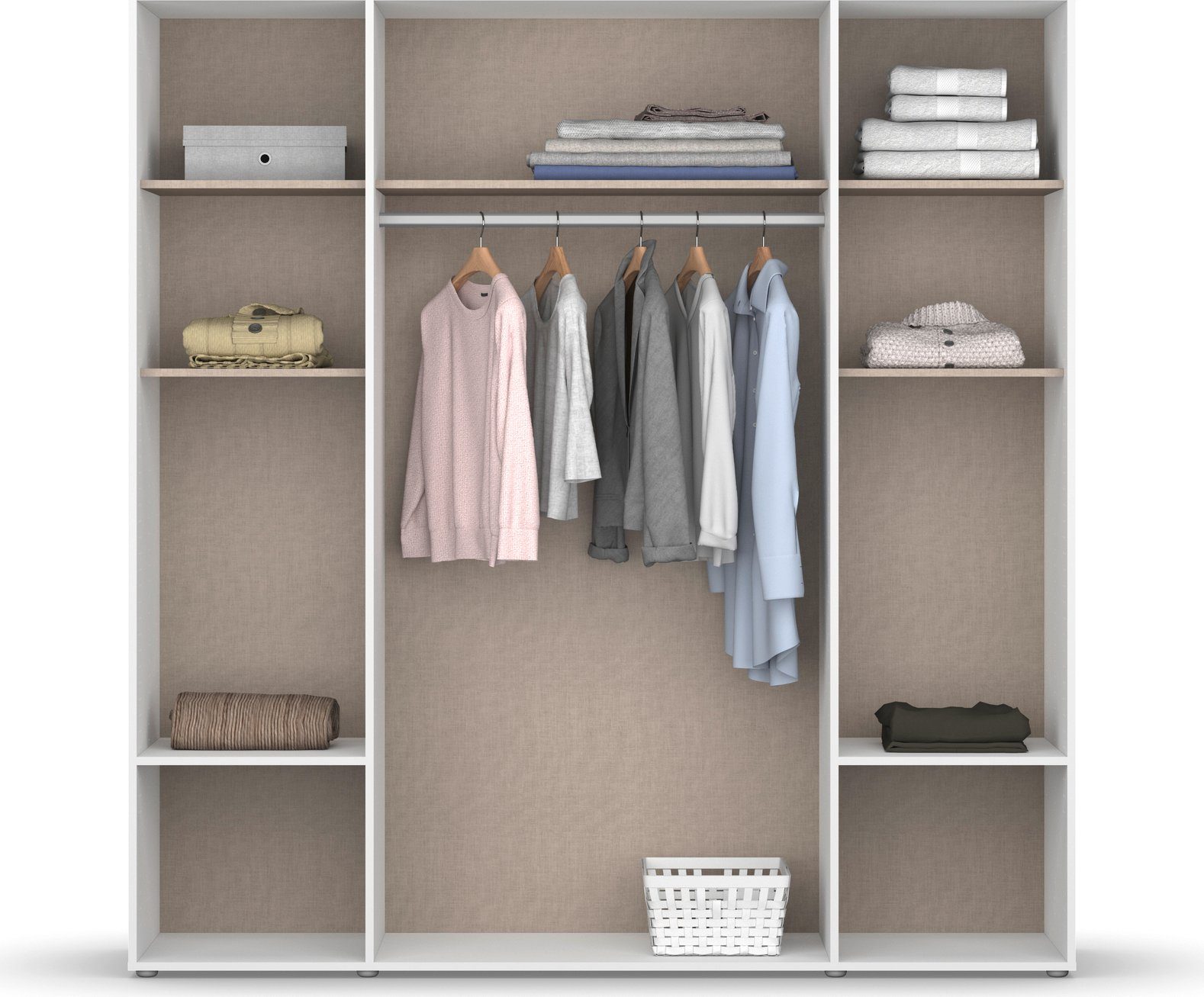 rauch Draaideurkast Kledingkast kast garderobe waskast SHINJO Grepen en voeten van massief hout met 2 lades MADE IN GERMANY